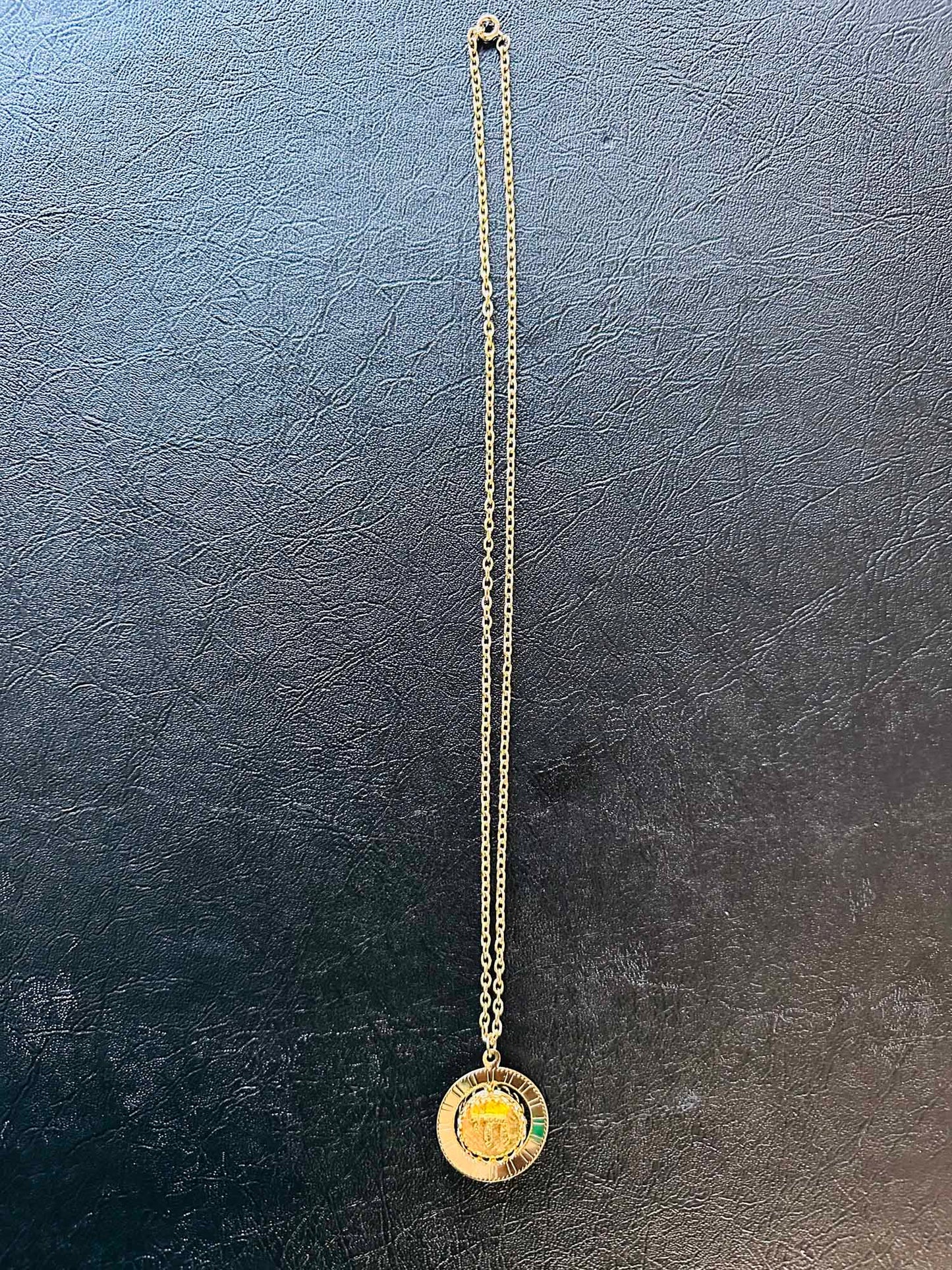L'Chiam Gold Spindle Necklace
