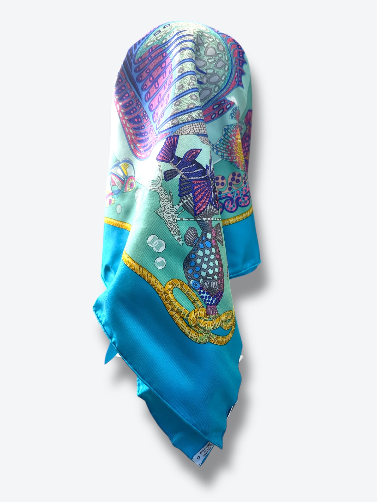 1992 Hermès “Les Poissons” Silk Scarf (1992 by Christine Henry)