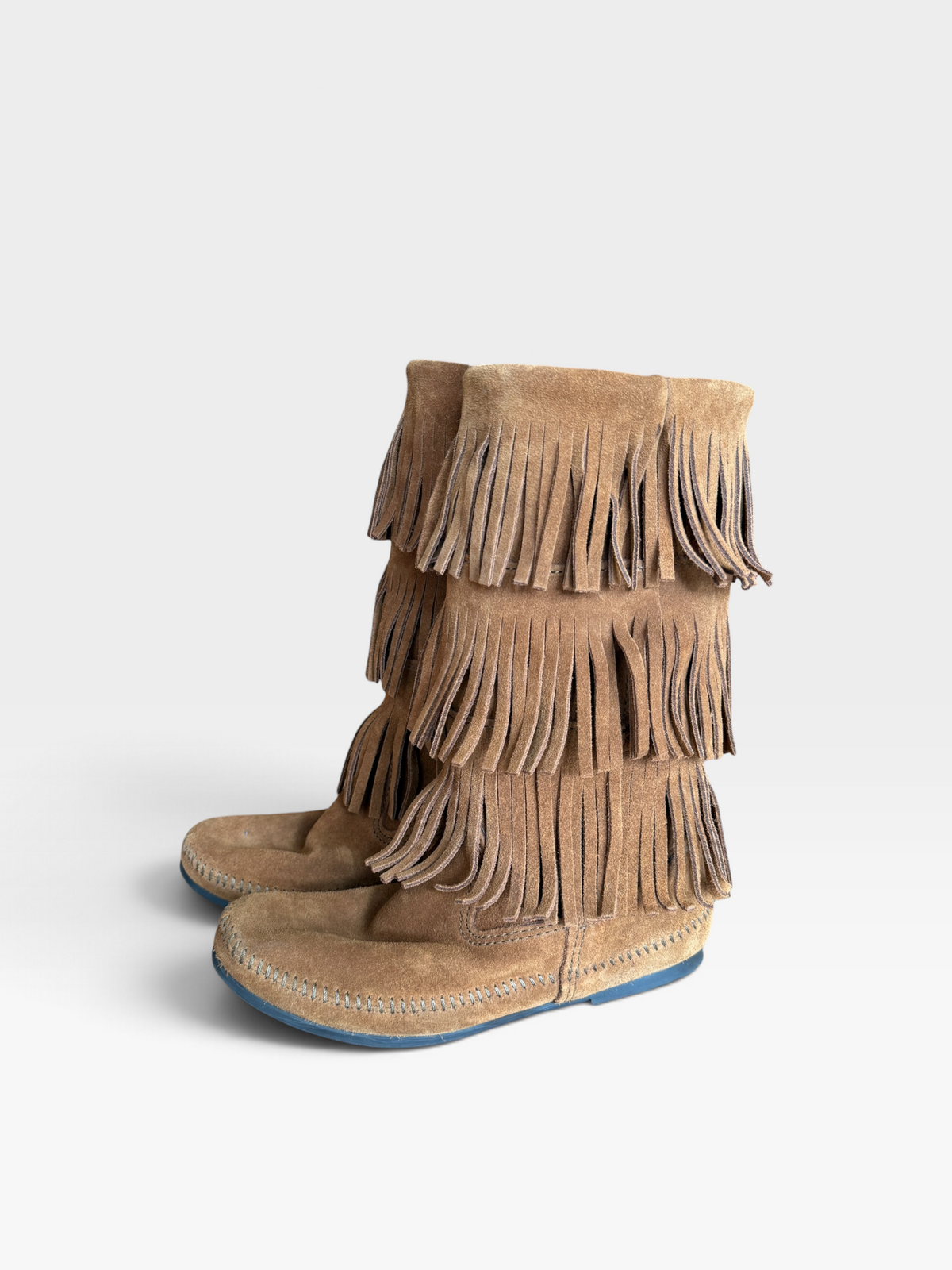 Vintage Minnetonka Fringe Brown Fringe Boots (Women’s)