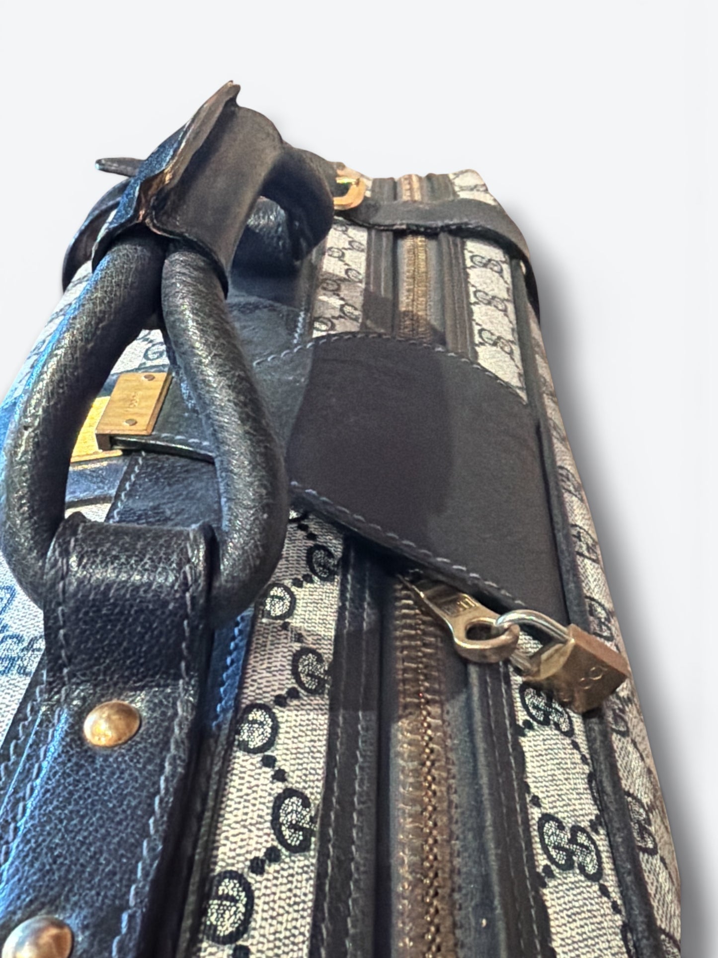 1970s Gucci GG Supreme Travel  Suitcase