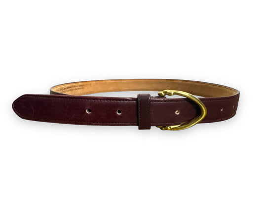 Y2K “Coach” Chestnut and Brass Belt