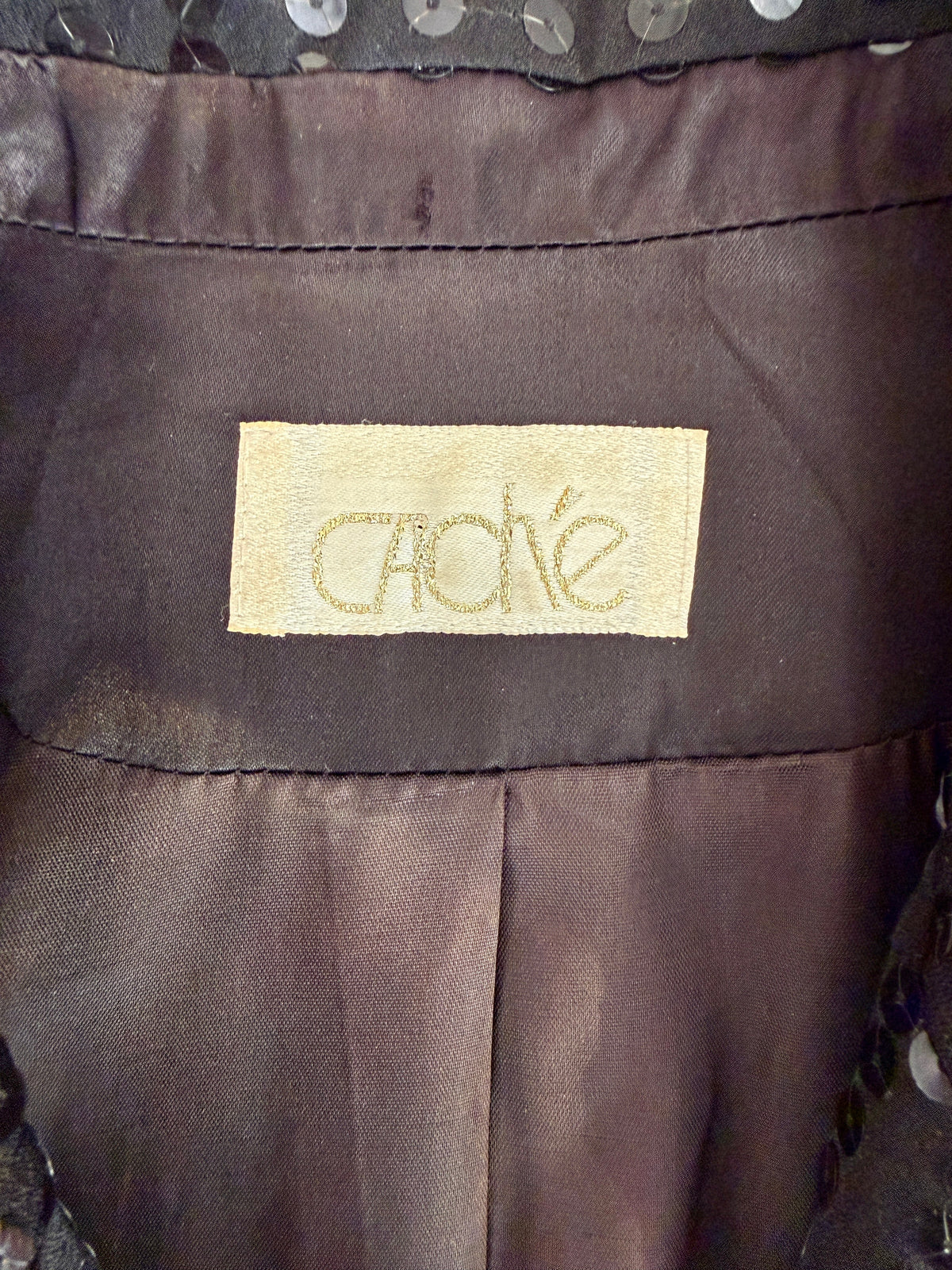 Y2K Caché Black Sequin Blazer