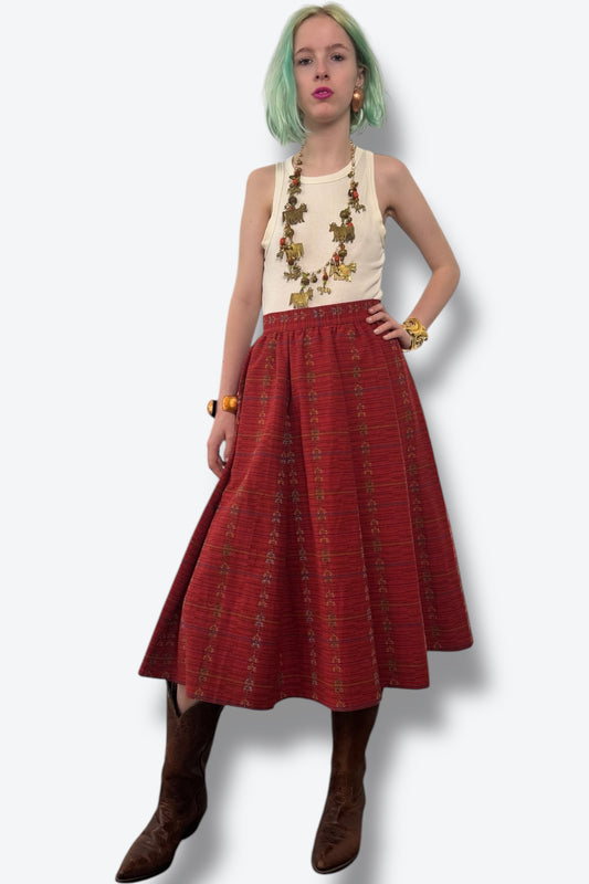 1970s Kenzo Boho Skirt