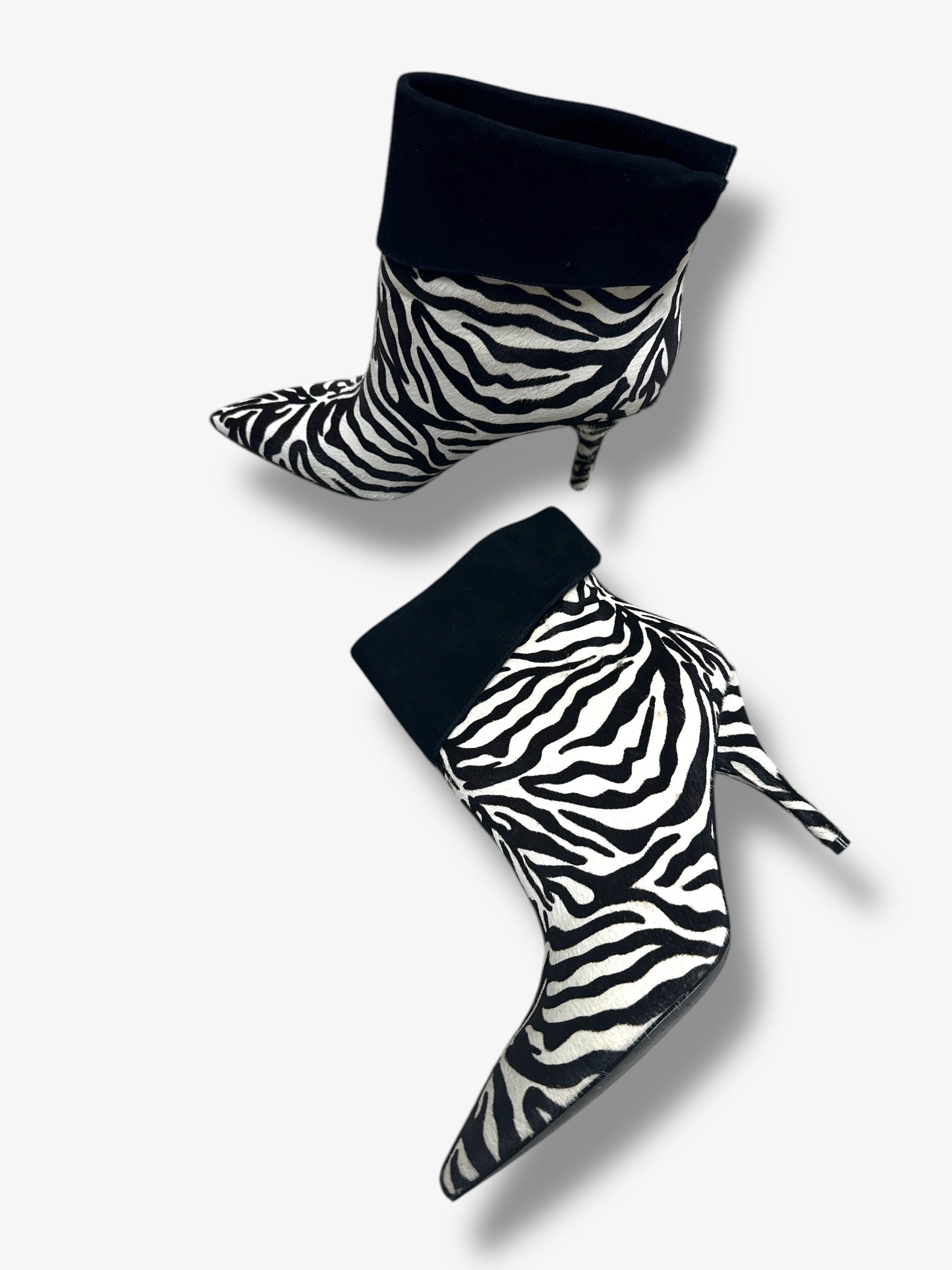 Trend: Zebra Black and White Marc Fisher Pony Hair Booties