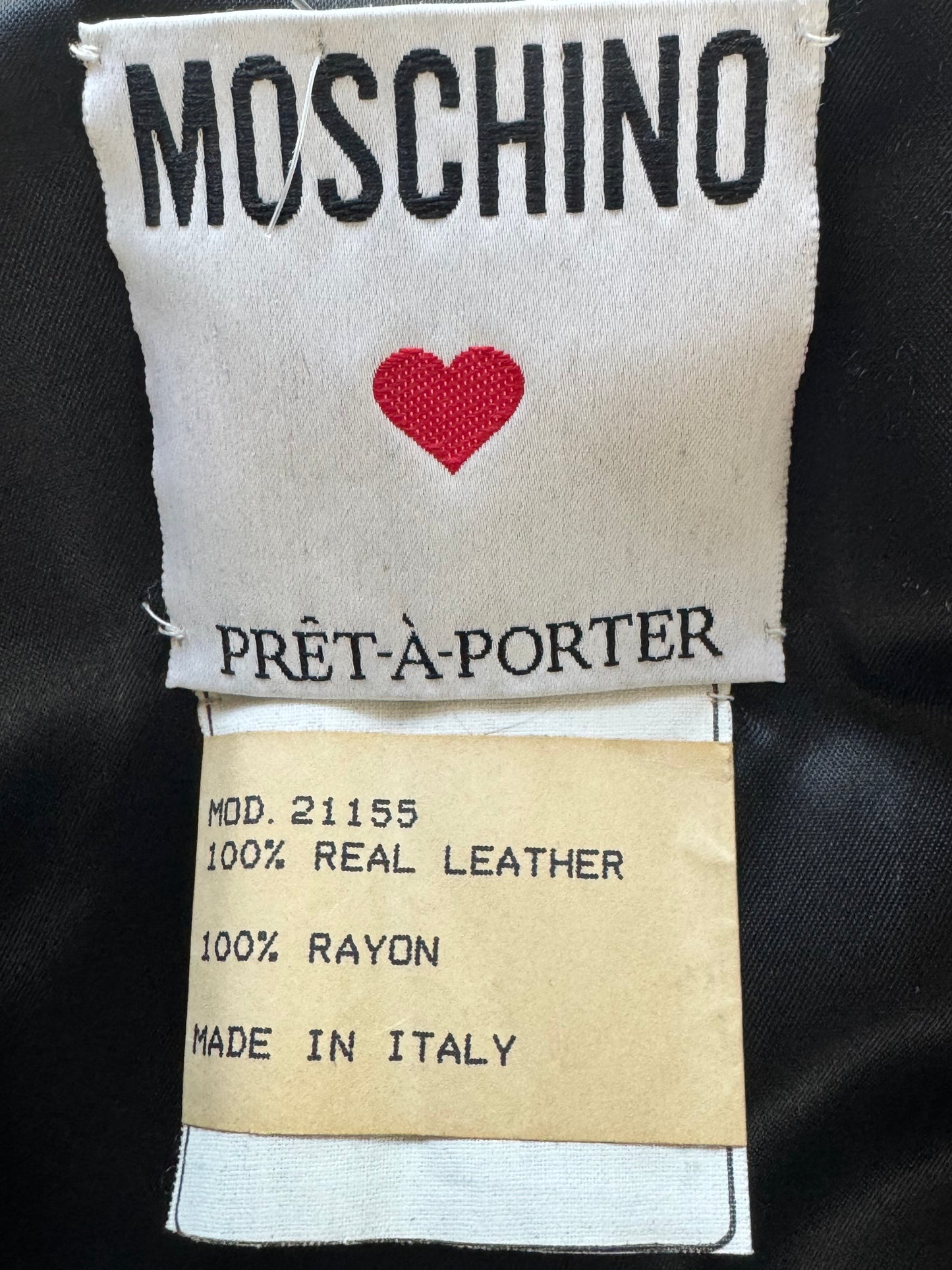 #6. Franco Moschino Prêt-À-Porter Black High Waisted Industrial Zipper Pencil Skirt