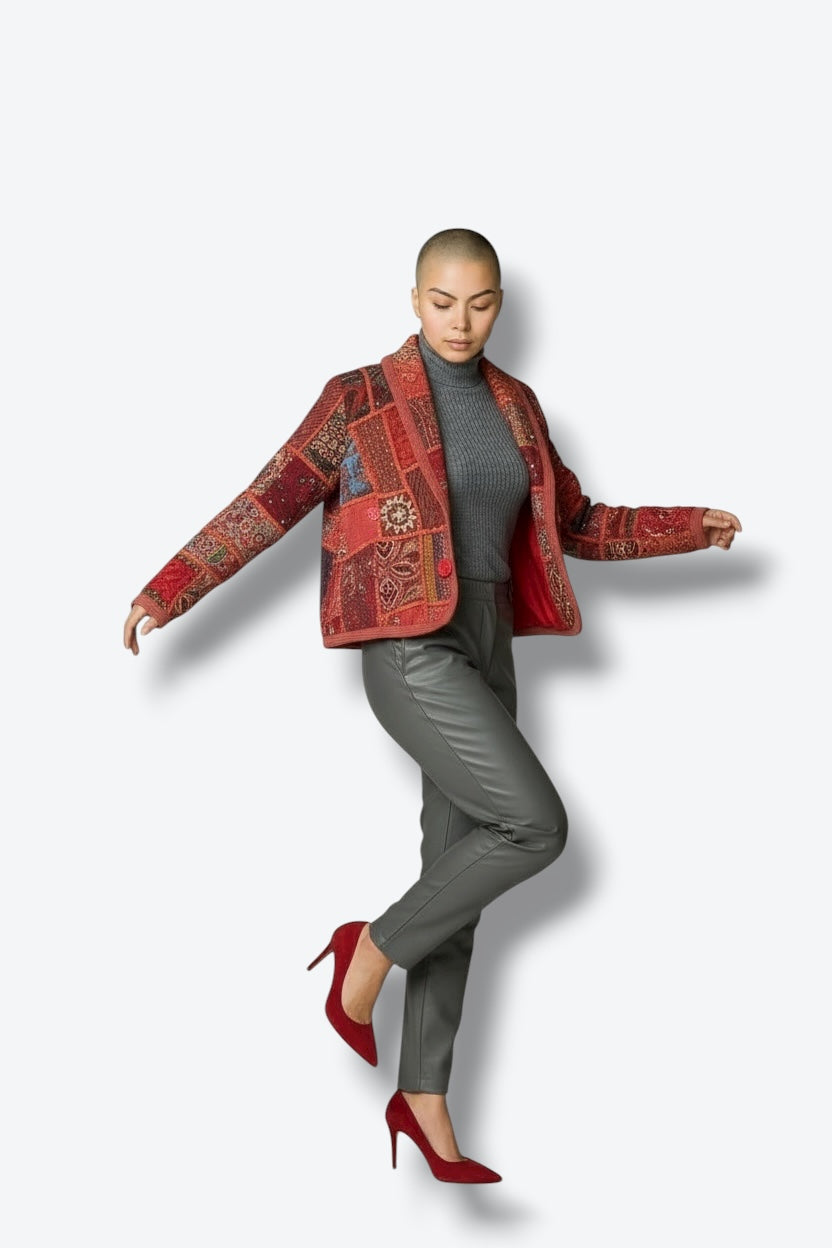 1970s Tapestry Patchwork Blazer