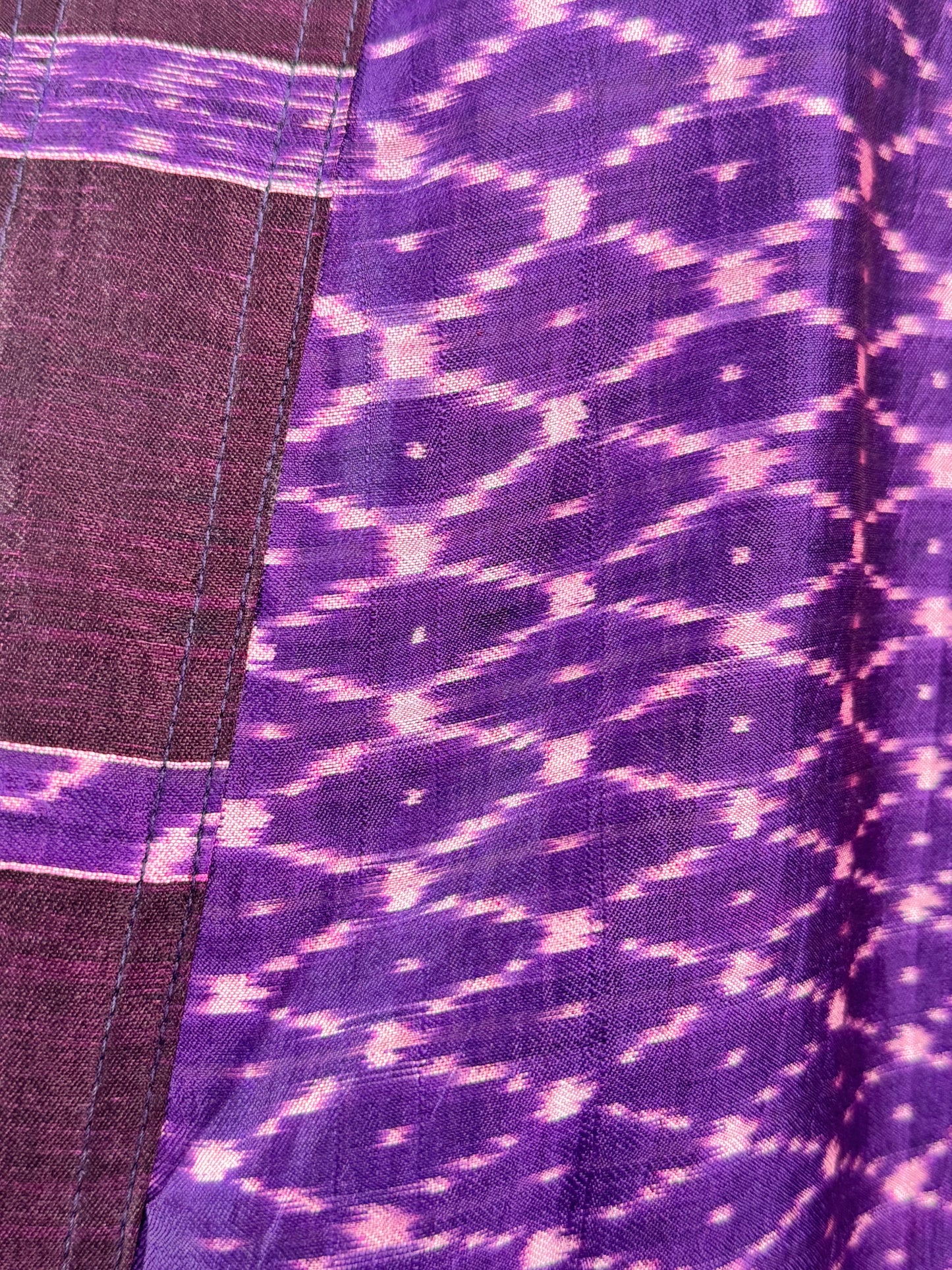 Y2K Sumac Design Purple Multi Silk Cardigan