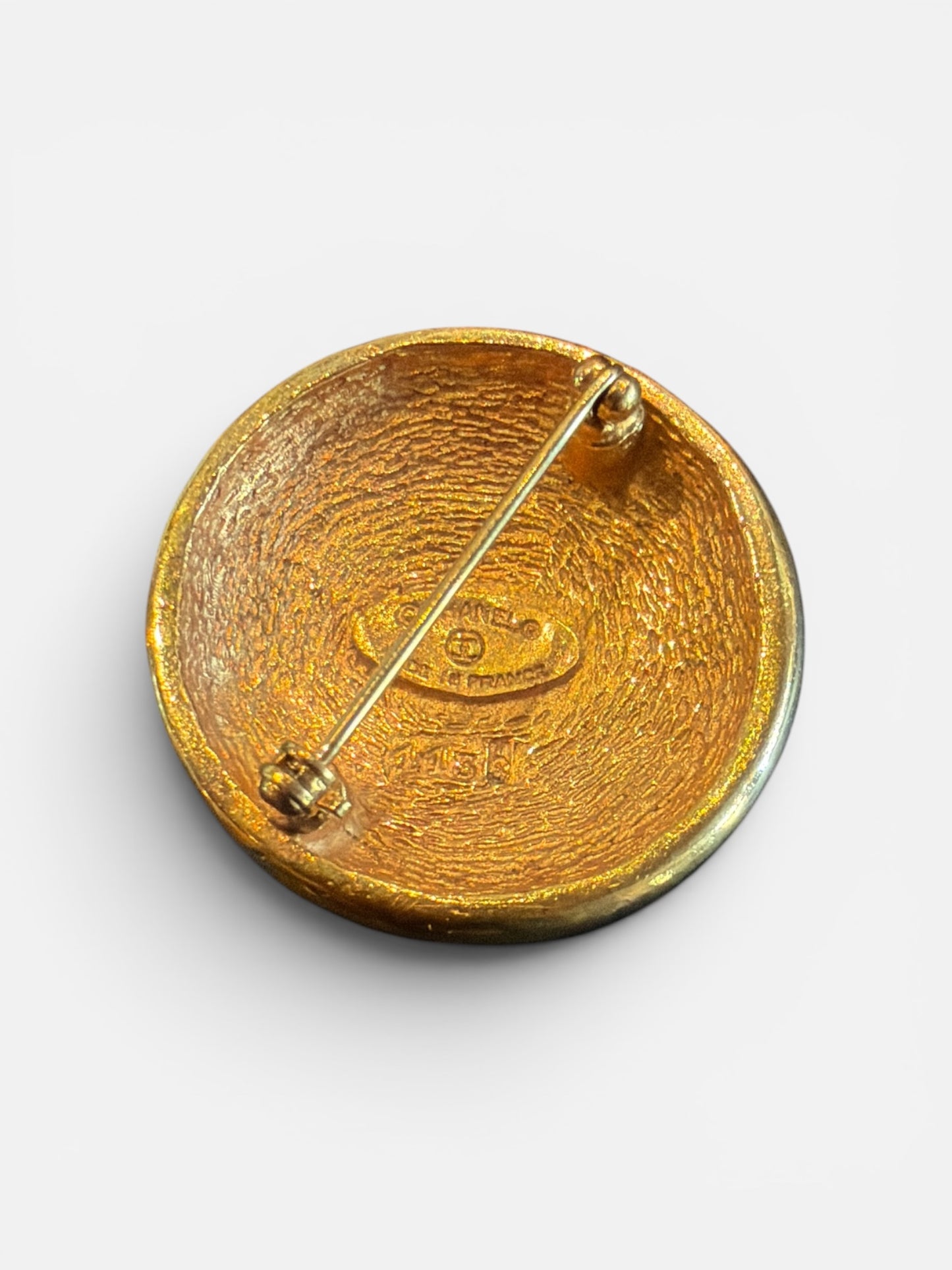 1990s Chanel Button Pin