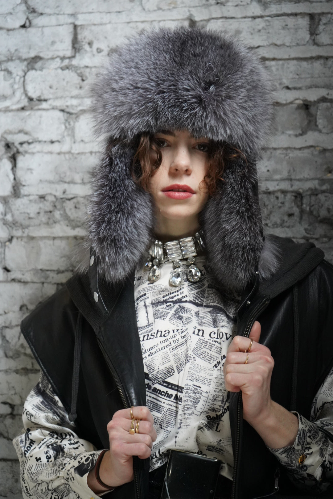 Trend: Fur Trapper Hat (Smoke Gray)