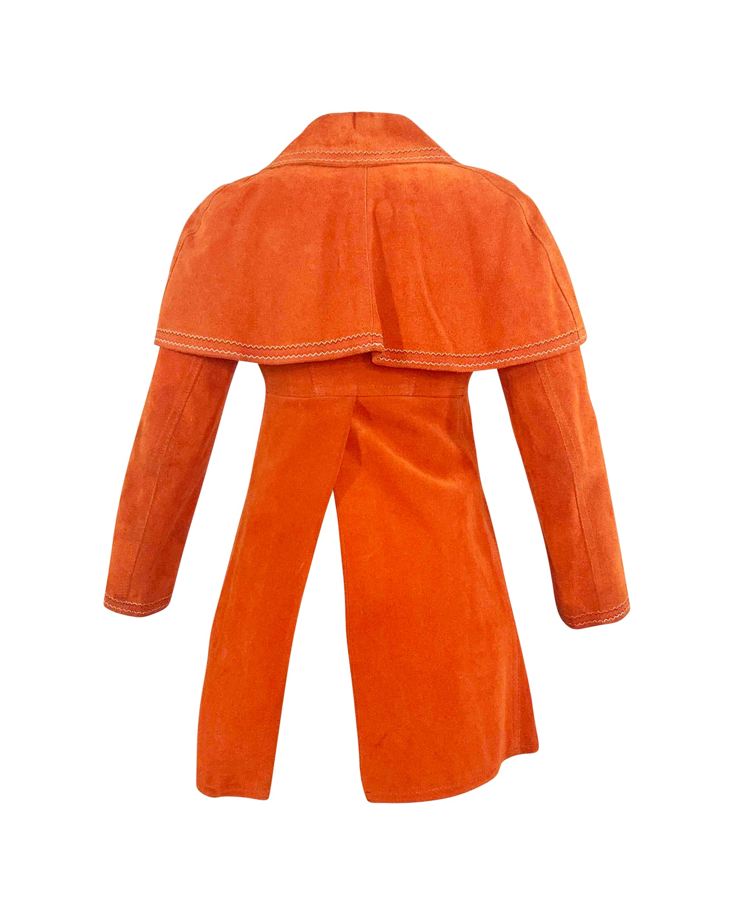 1970's Gassy Jack Burnt Orange Suede Crop Coat