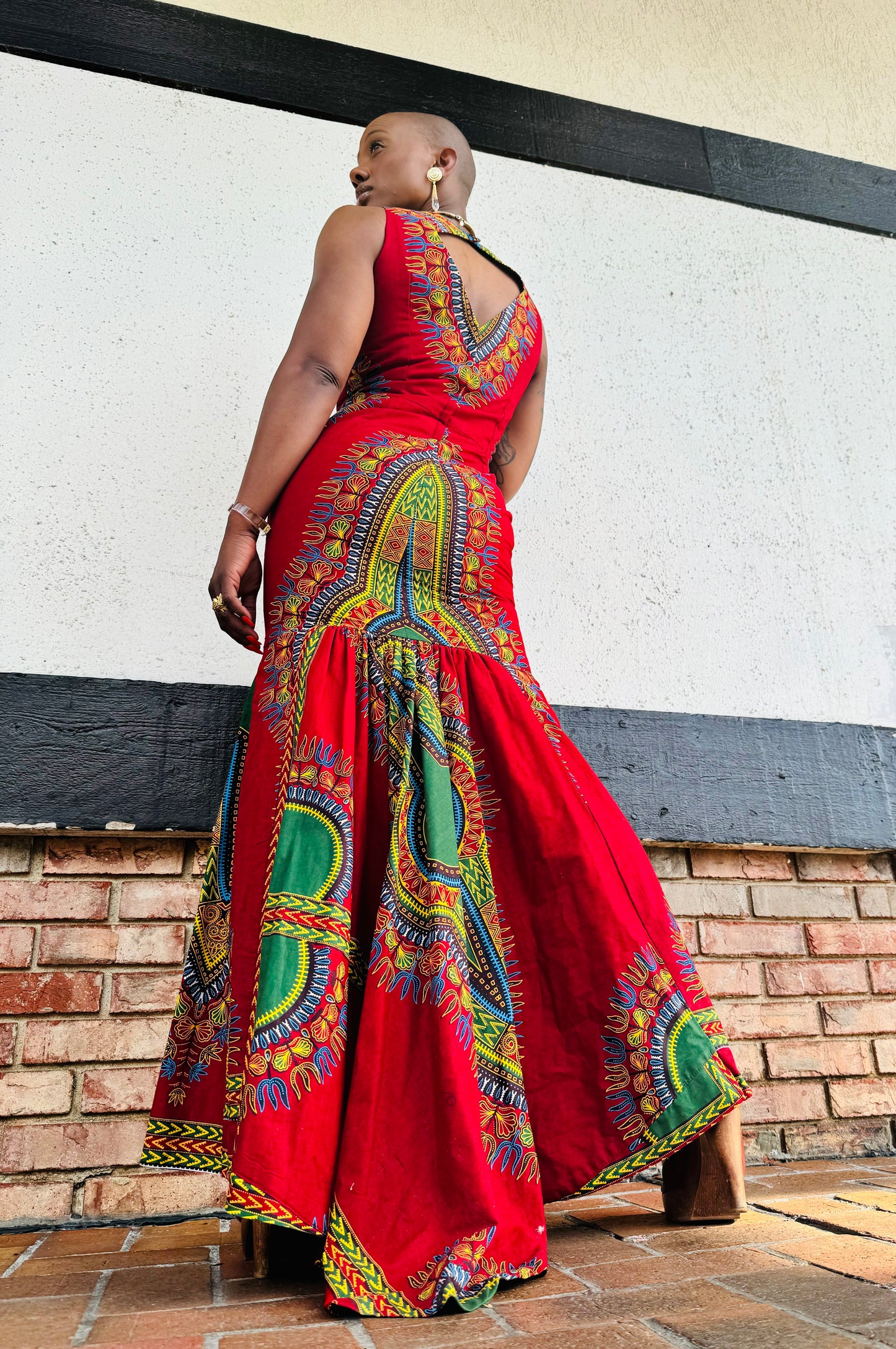 Vintage African Handmade Dress