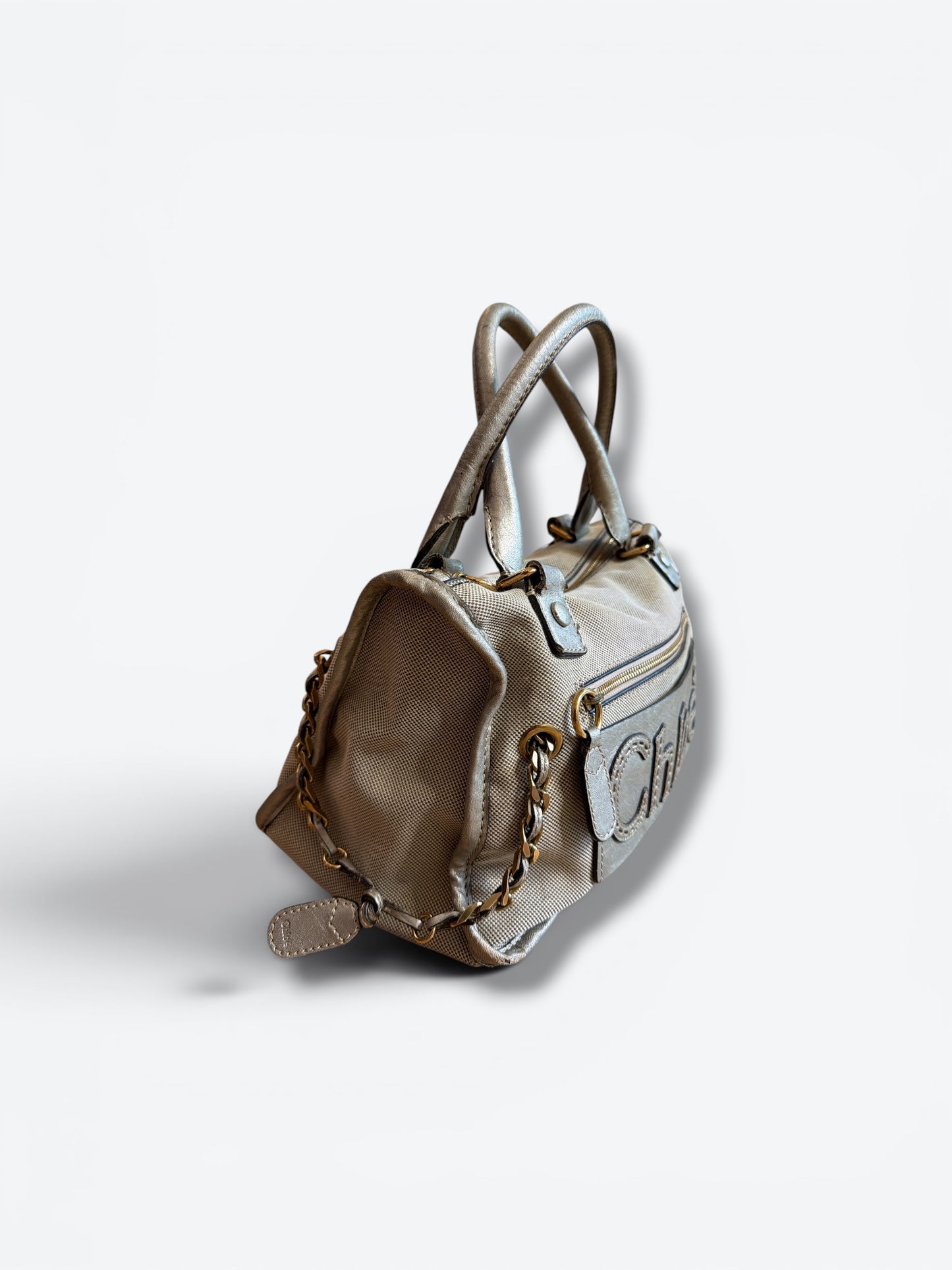 Y2K Celine Beige Satchel (As Is)