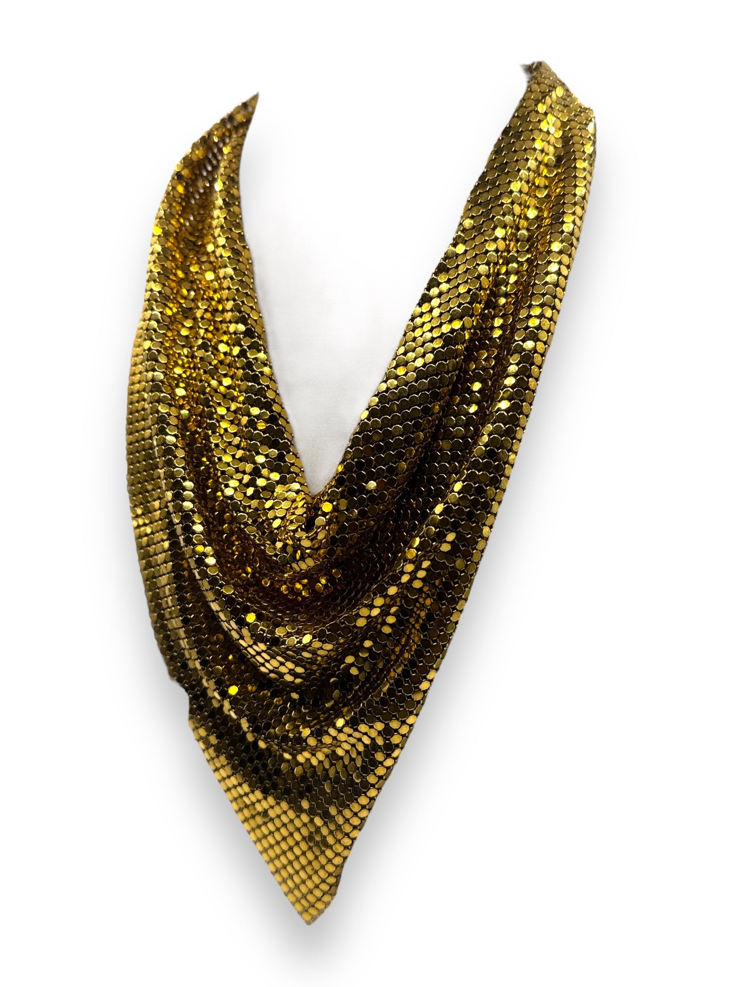 1970s/1980s Smith & Whiting Gold Chain Mesh Necklace