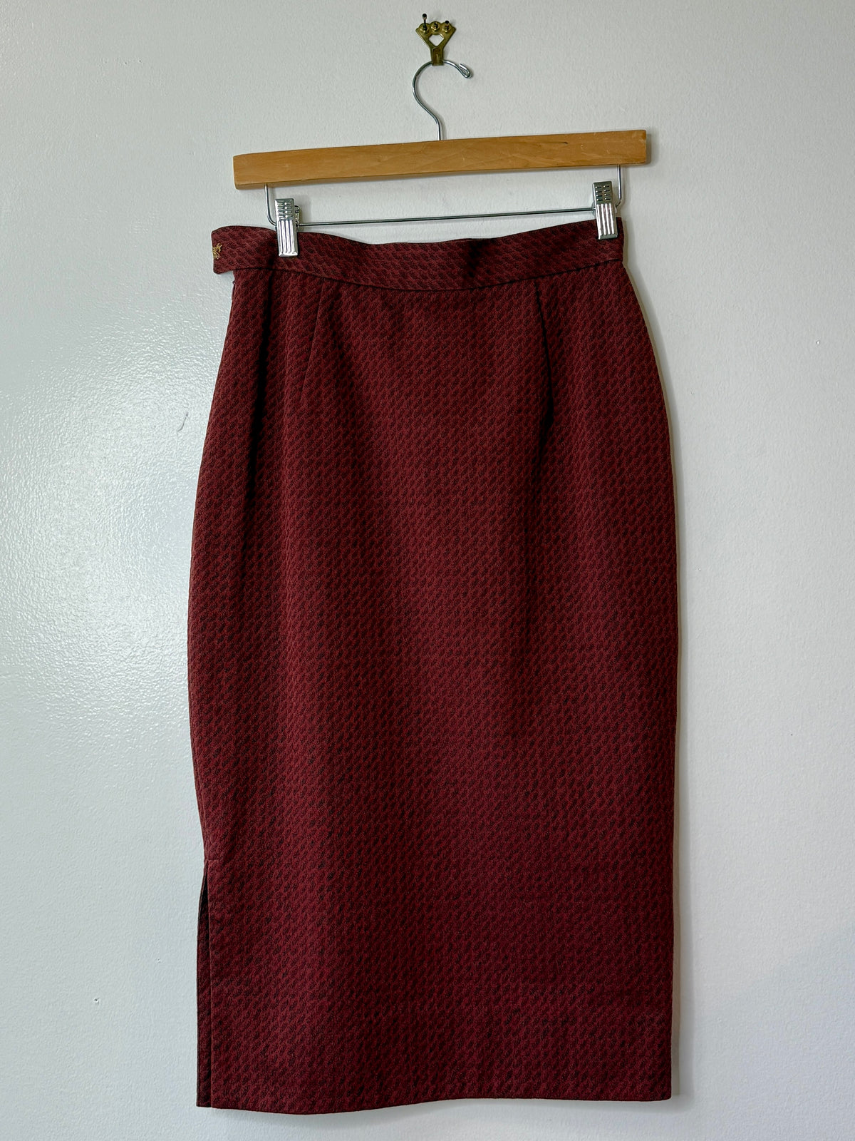 1990s / Y2K Vivienne Westwood Hatch Print Skirt