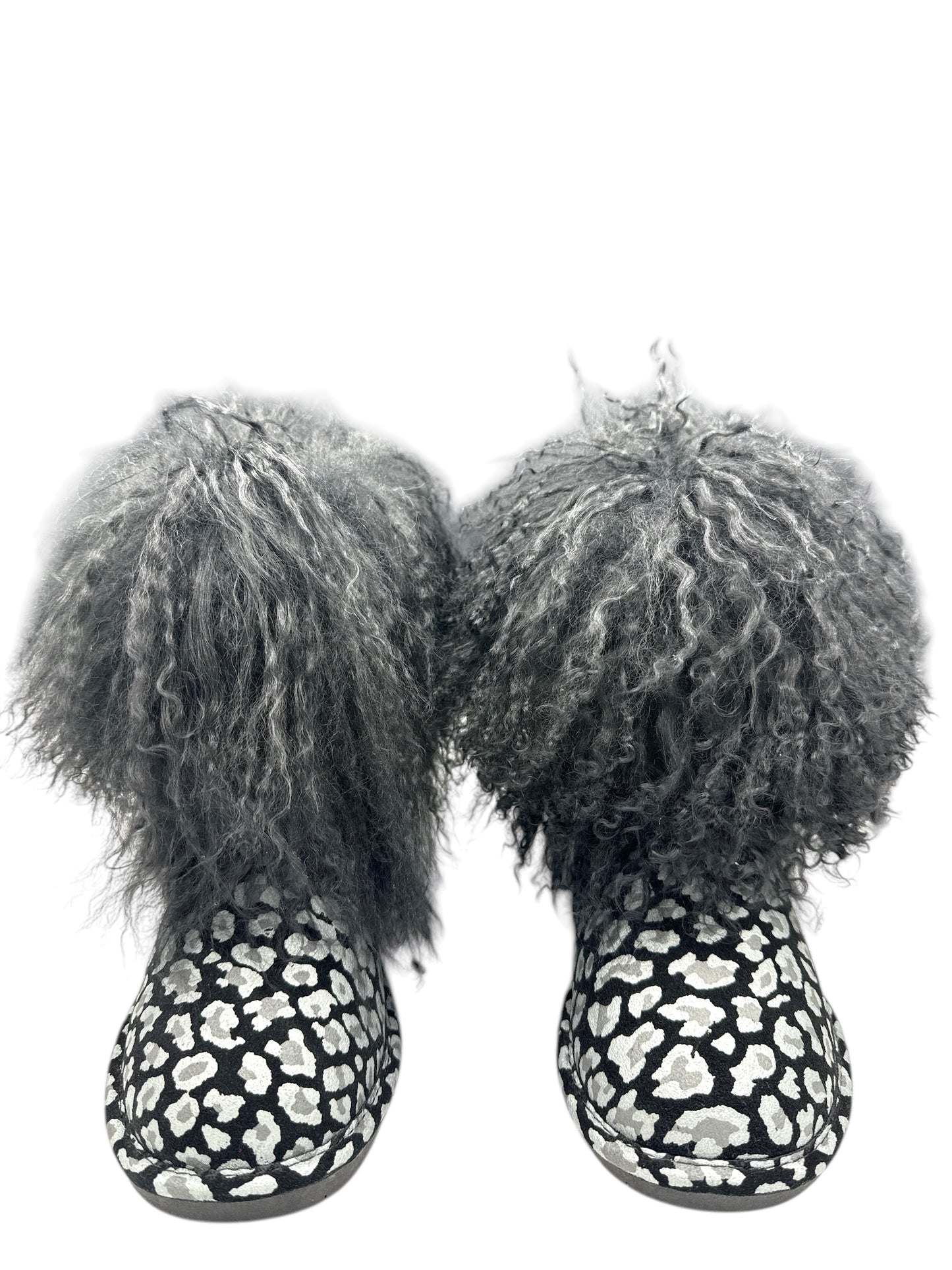 Bearpaw Sliver Cheetah and Sheep Booties