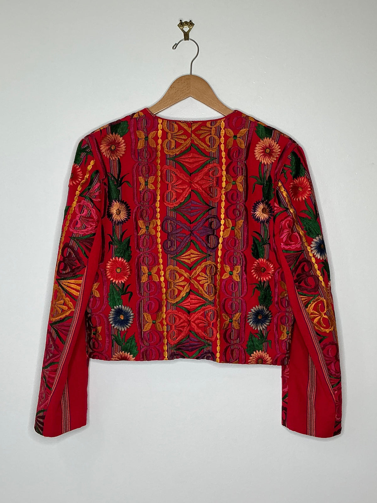 Cropped Embroidered Blazer