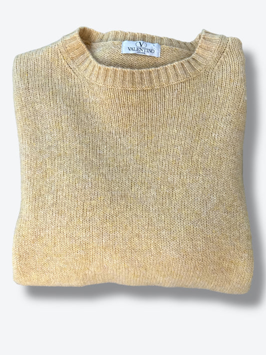 1970s Valentino Studio Yellow Sweater