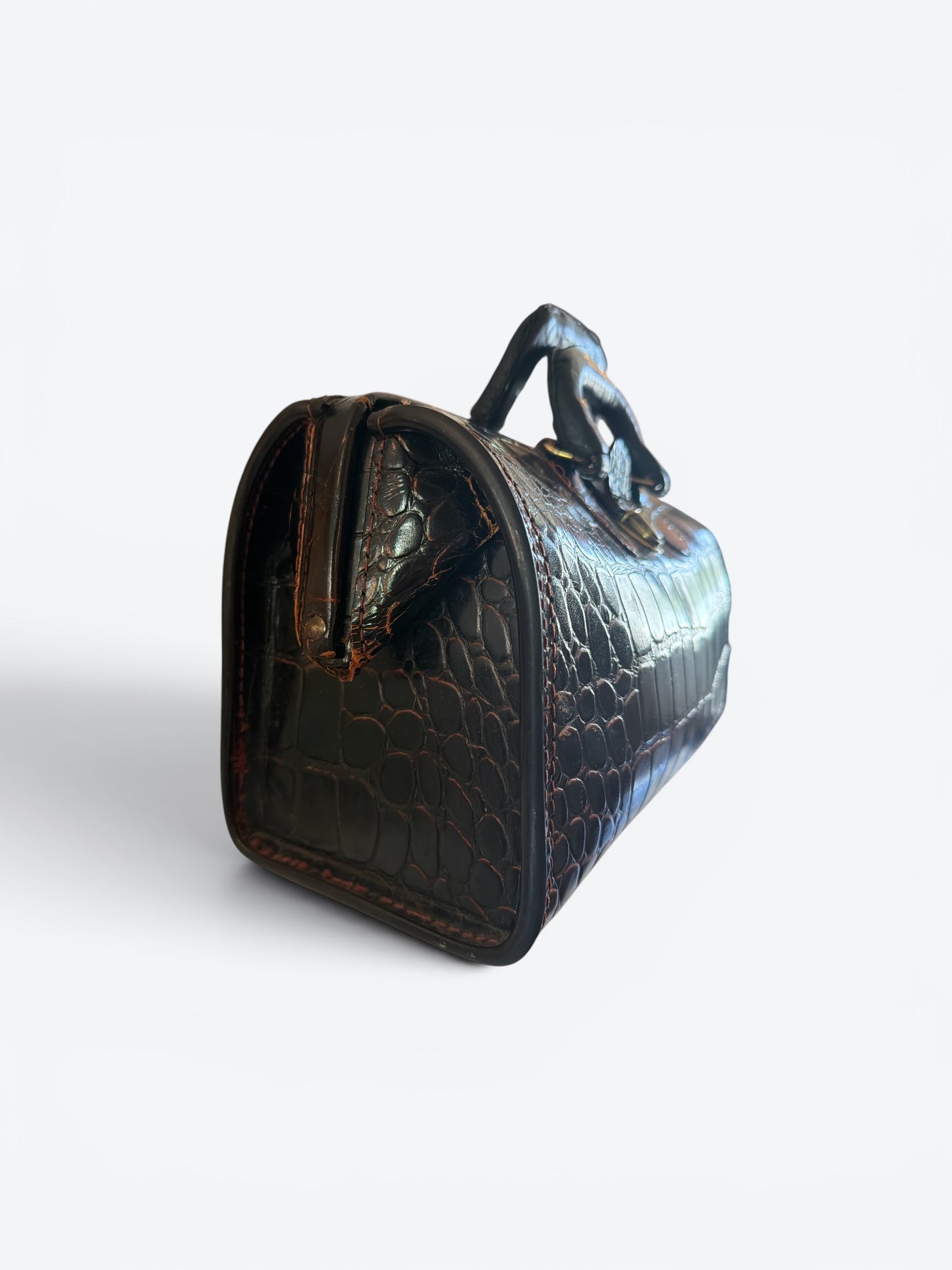 1950s Croc Embossed Doctors Bag (Unisex - As Is)