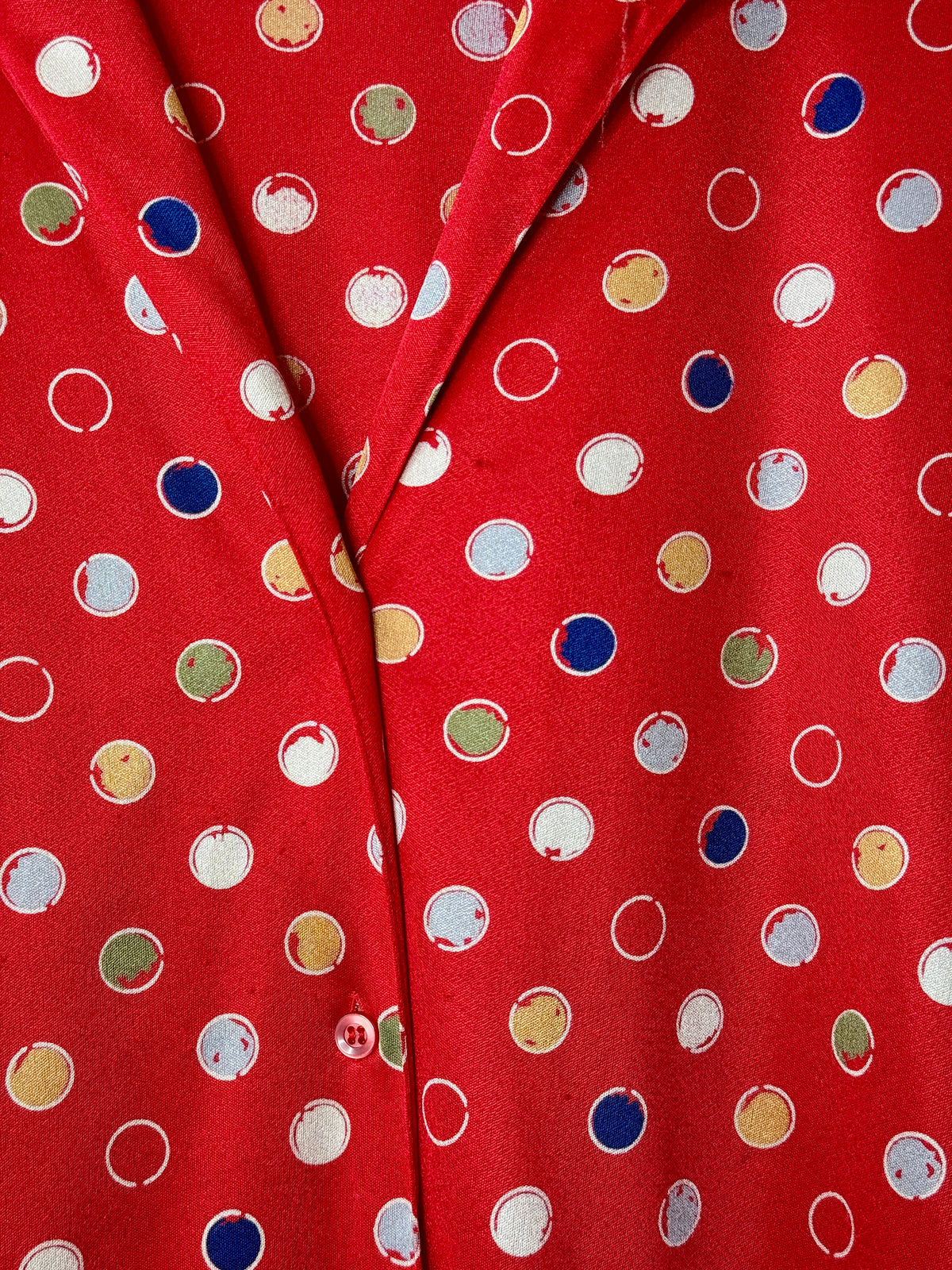 Vintage Halston VI Polka Dot Blouse