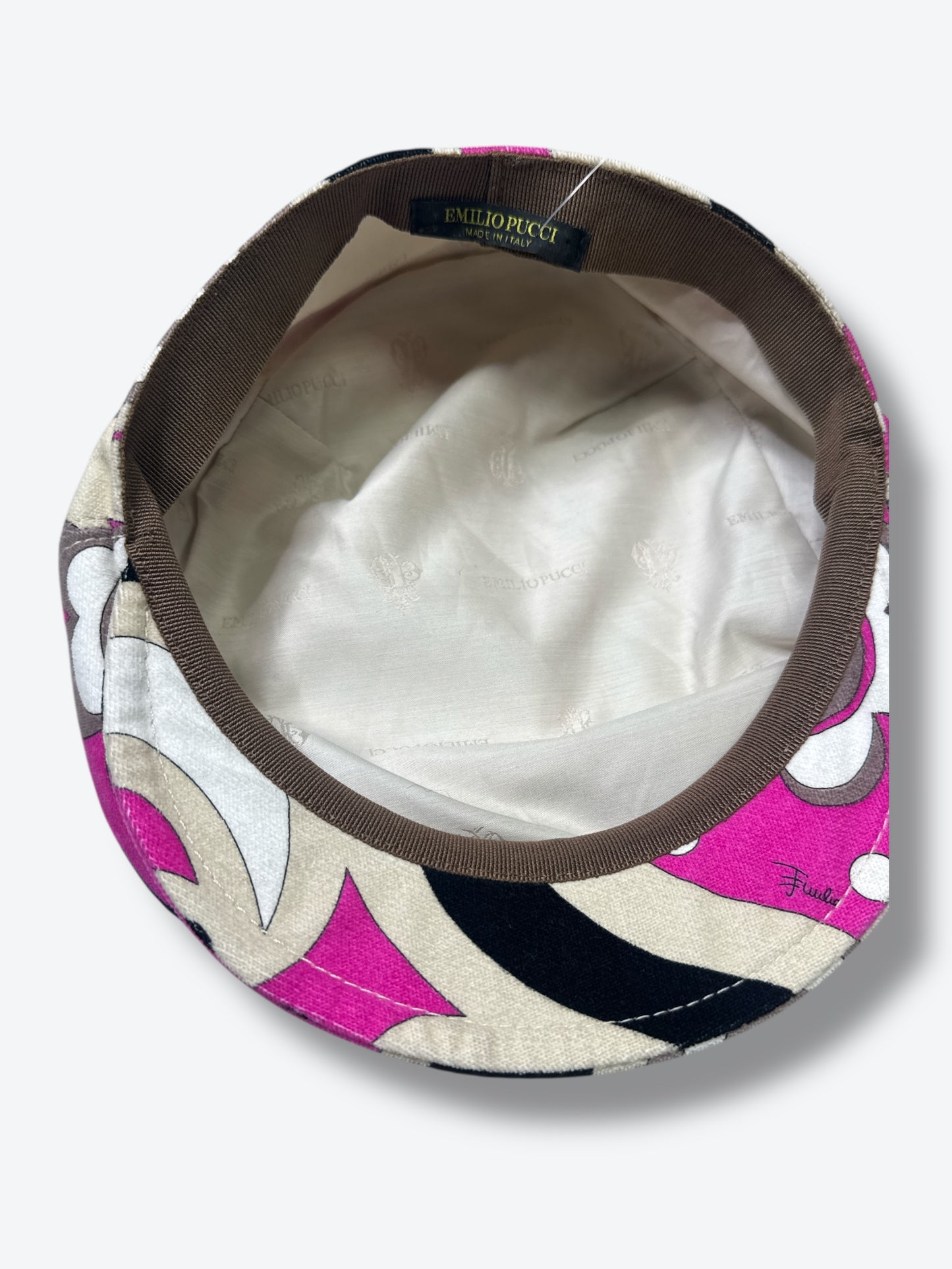 5C. 1970s Emilo Pucci Mod Newsboy Cap