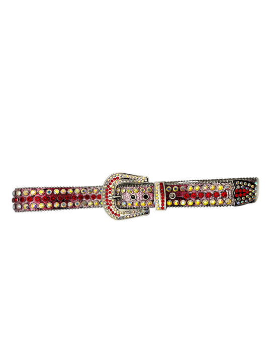 Y2K Pink Rhinestone Belt