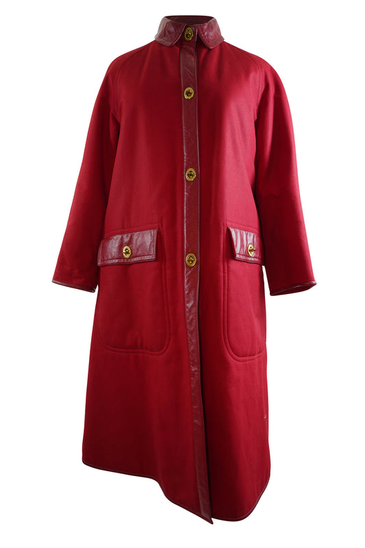 Vintage Bonnie Cashin Red Turn Lock Jacket