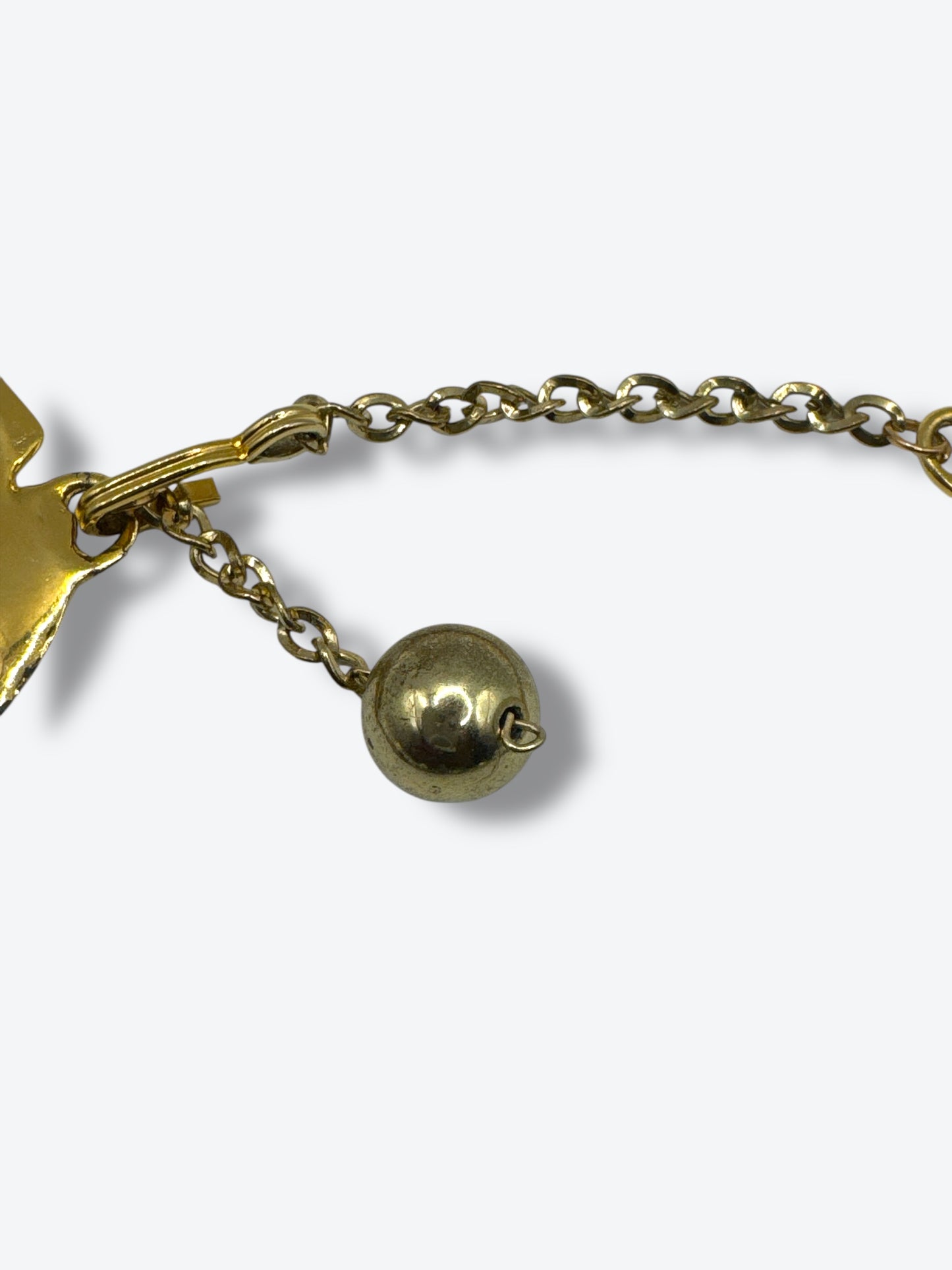 Vintage Hammered Gold Floral Statement Necklace