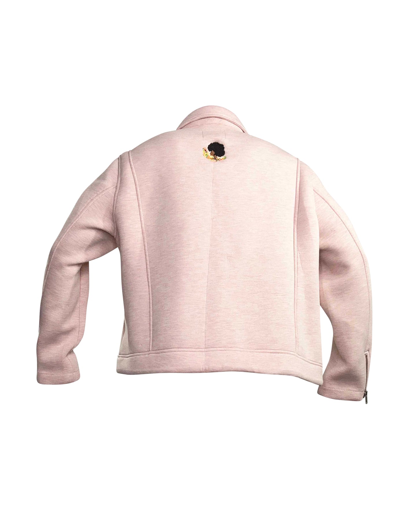 Kameo Upcycled Cotton Pink Moto Jacket