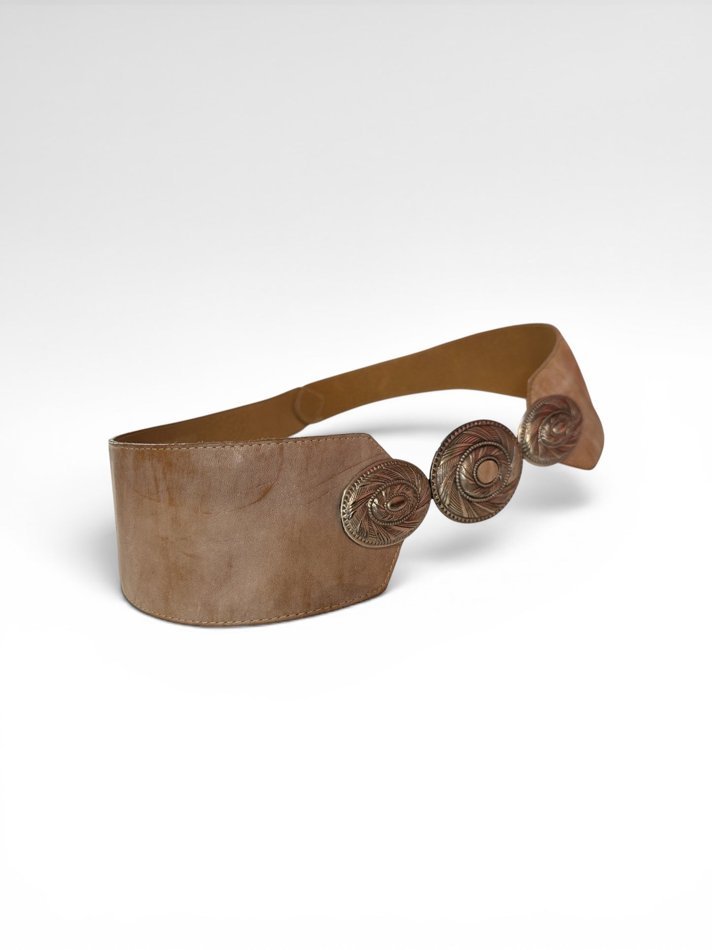 MZ New York Beige Medallion Belt