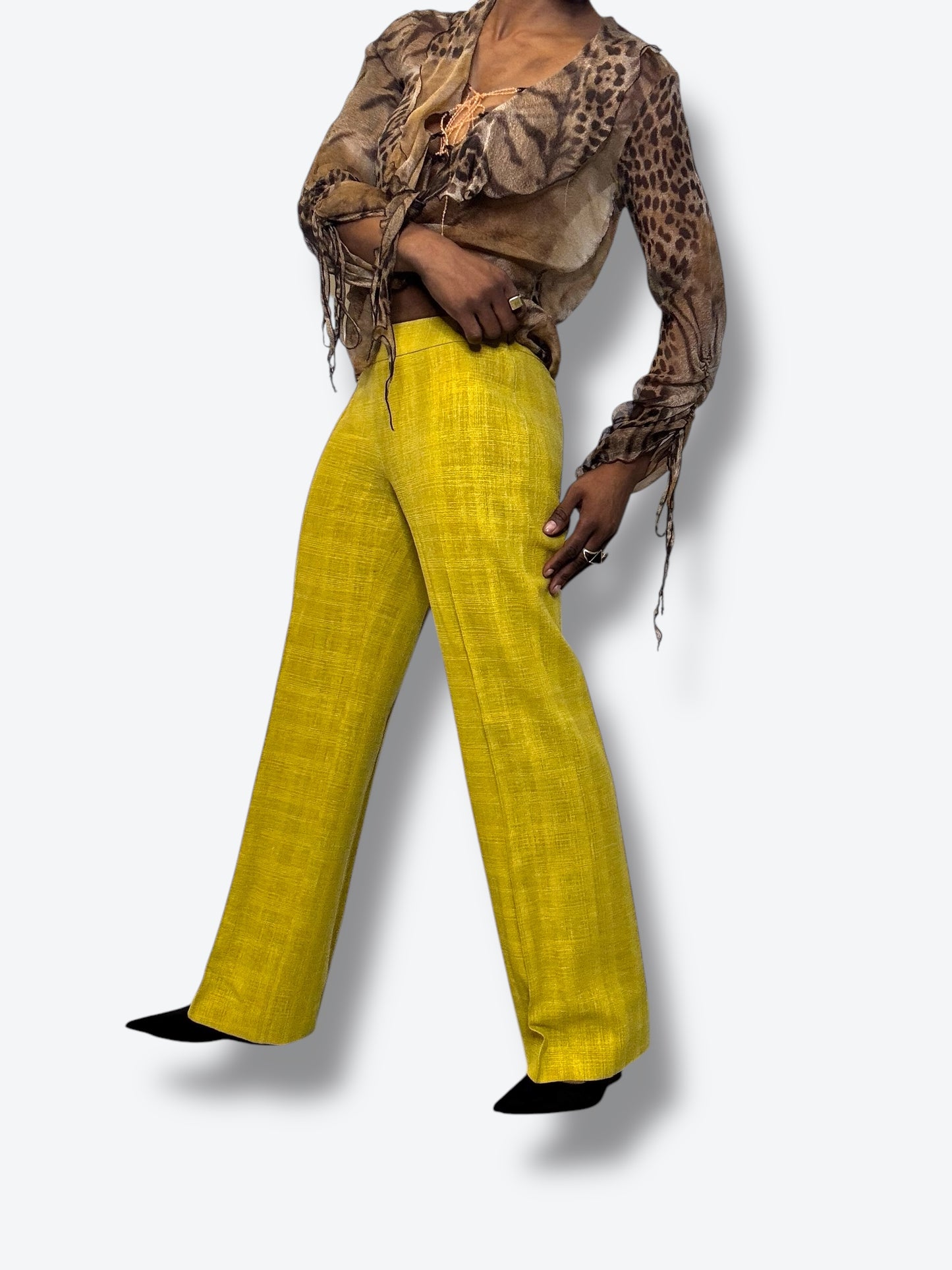 Y2K Christian Lacroix Yellow Pants