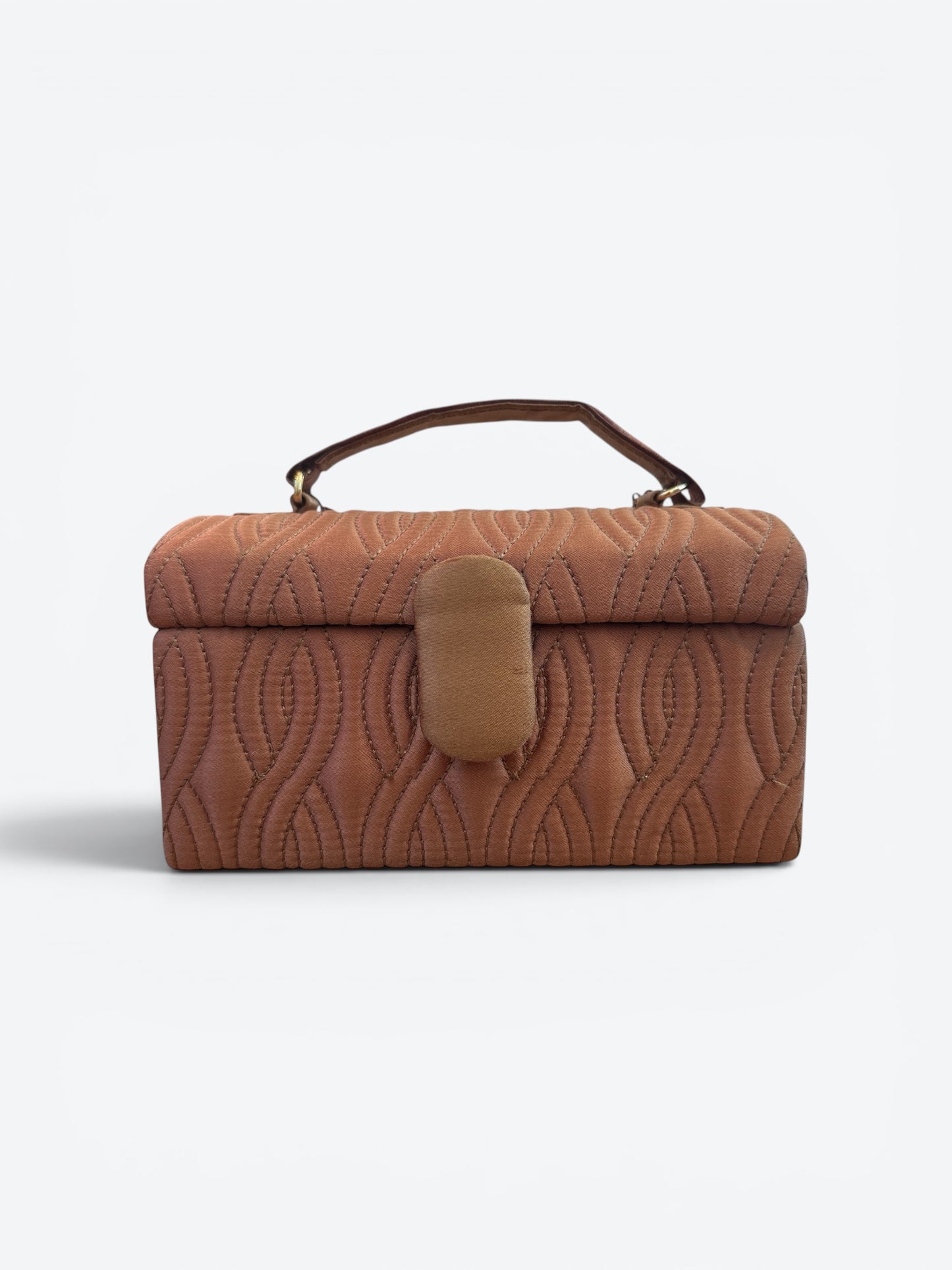 1990s Vintage Satin Box Bag