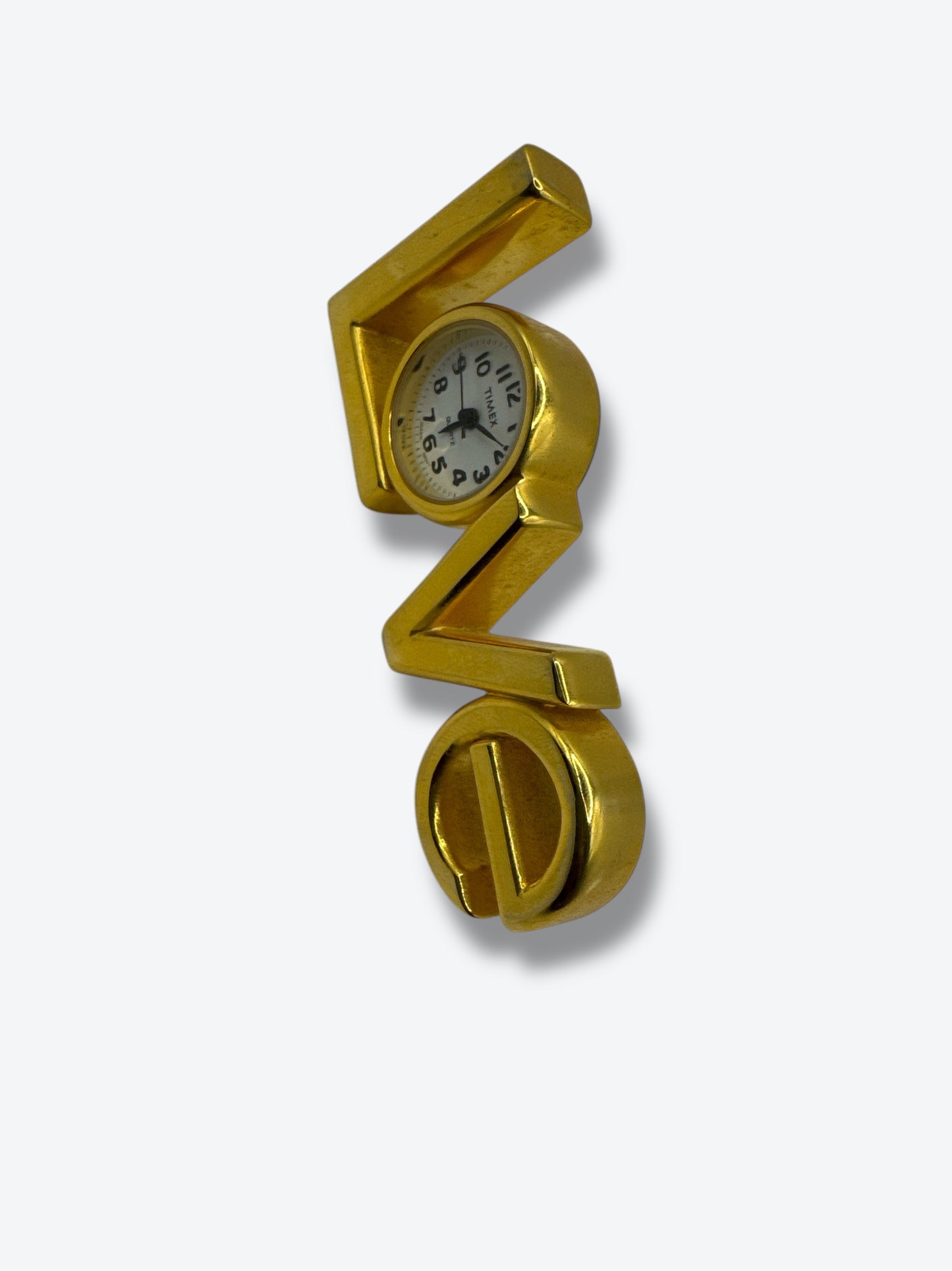 Vintage Timex “LOVE” Gold Clock