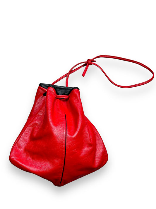 Dick Muller Red + Black Reversible Shoulder Bag