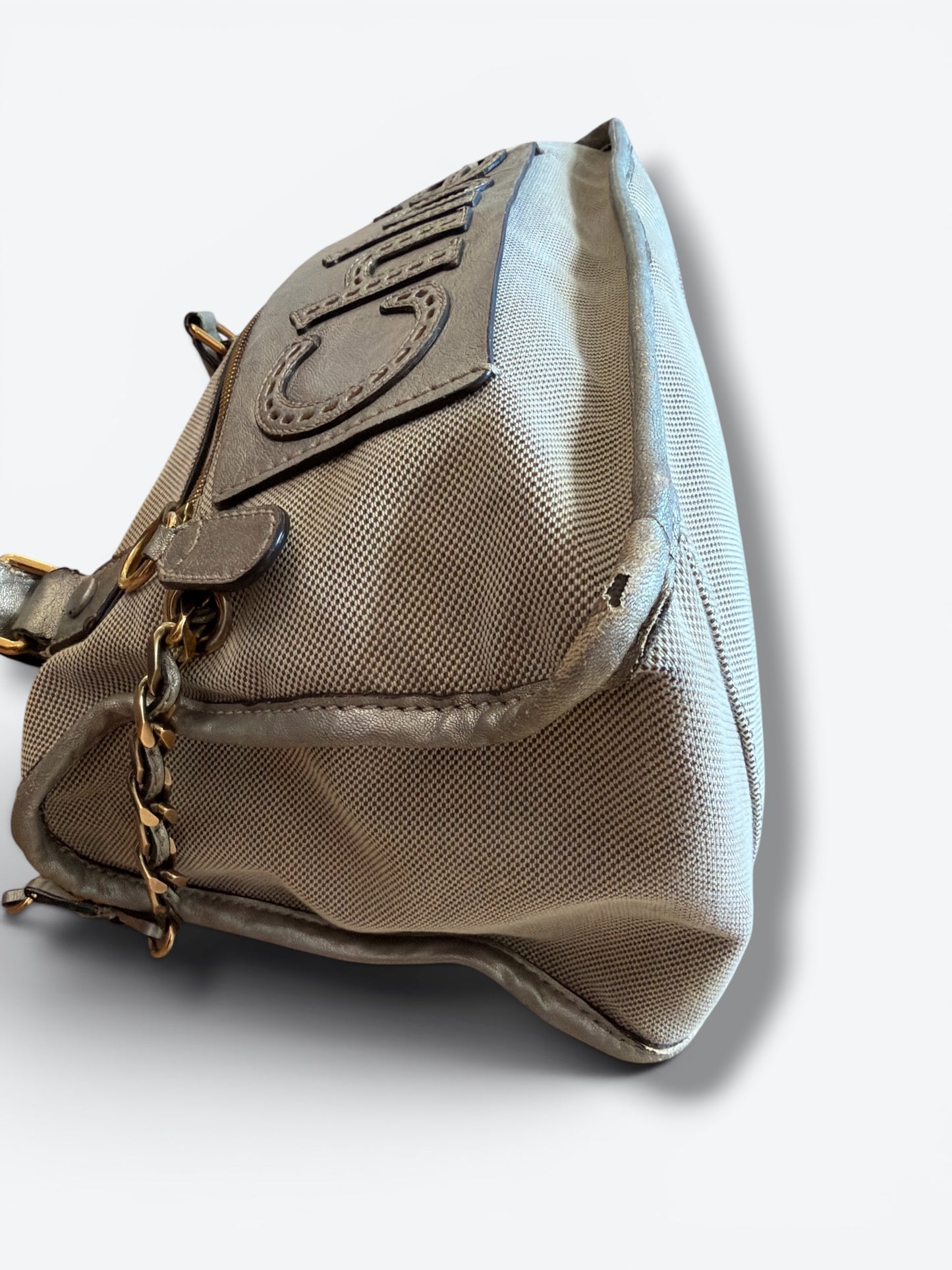Y2K Celine Beige Satchel (As Is)