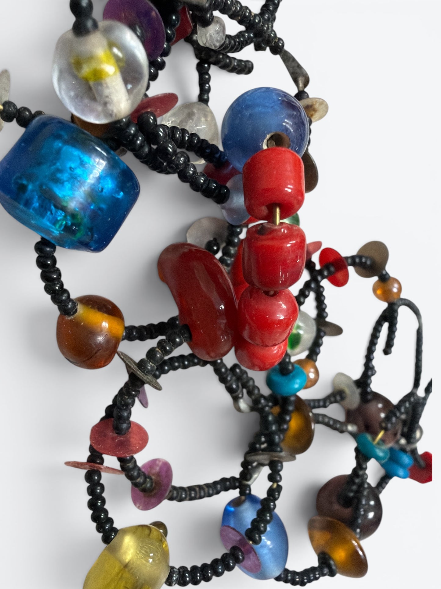 Y2K Beaded Chicos Spherical Necklace