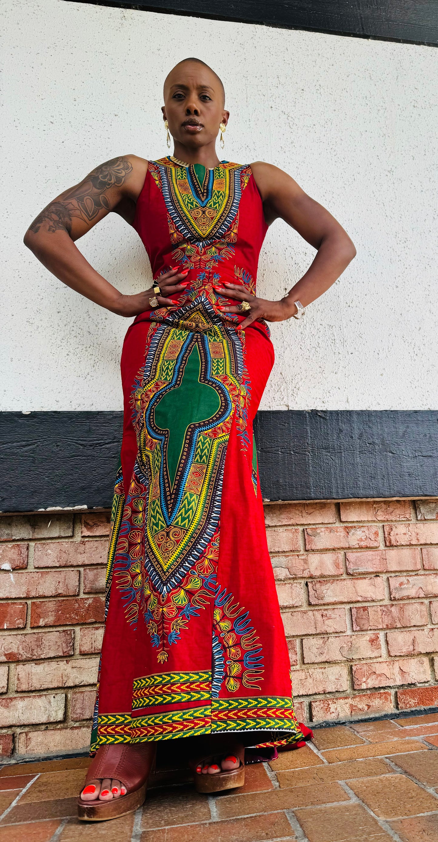 Vintage African Handmade Dress