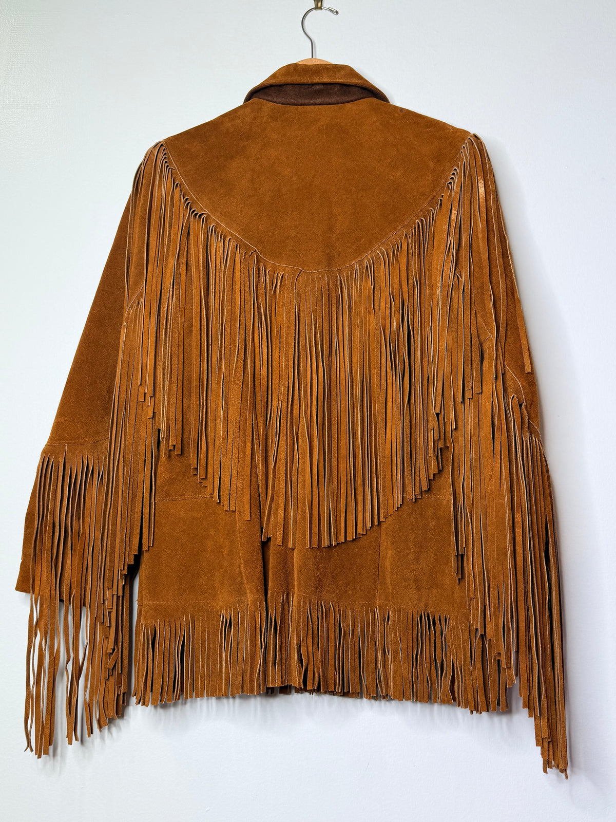 1970s Ms. Pioneer Brown Suede Fringe Jacket