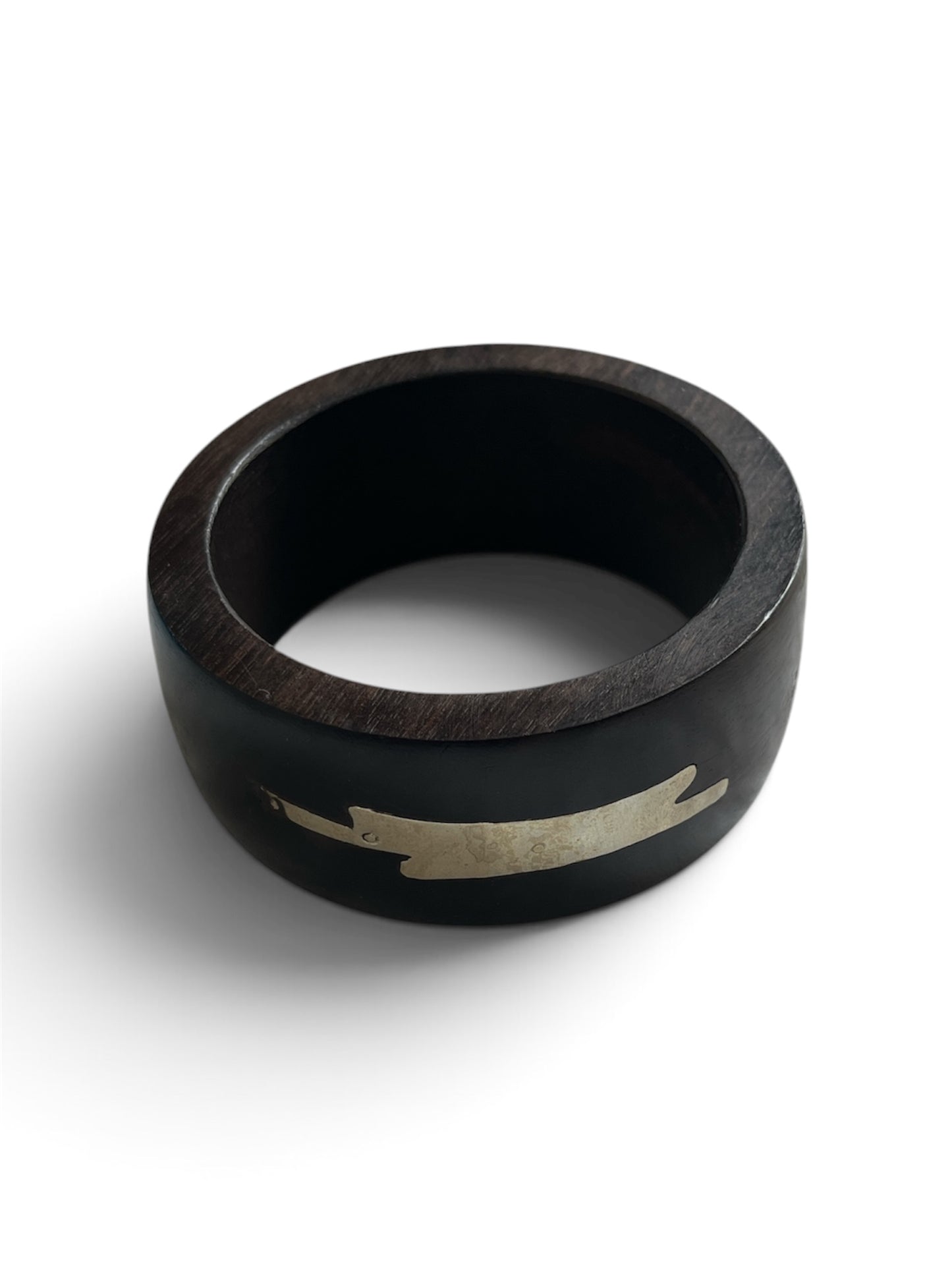1970s Wooden and Nailed Brass Bracelet