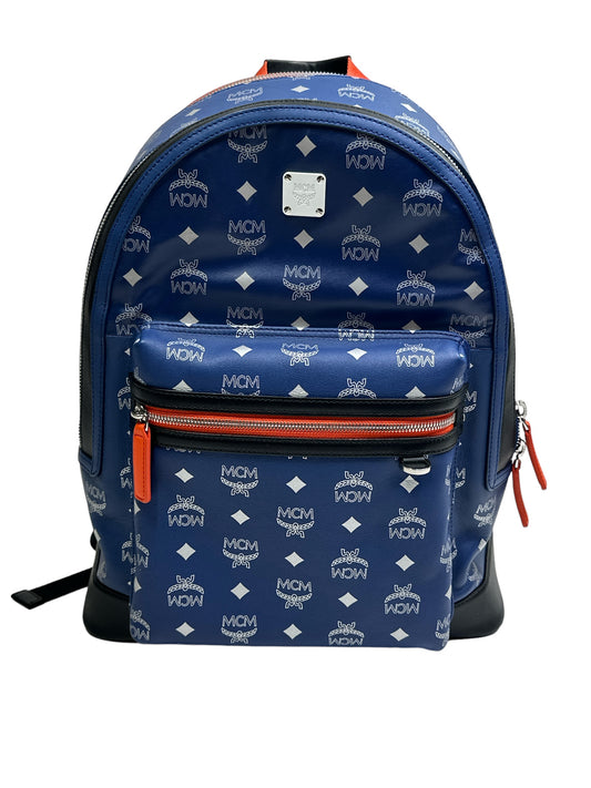 Trend : MCM Estate Blue Large Backpack