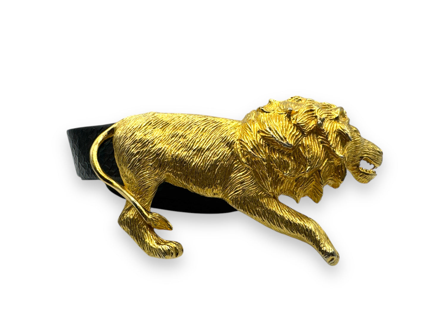 1970s Accessory NYC 6” Gold Lion Belt