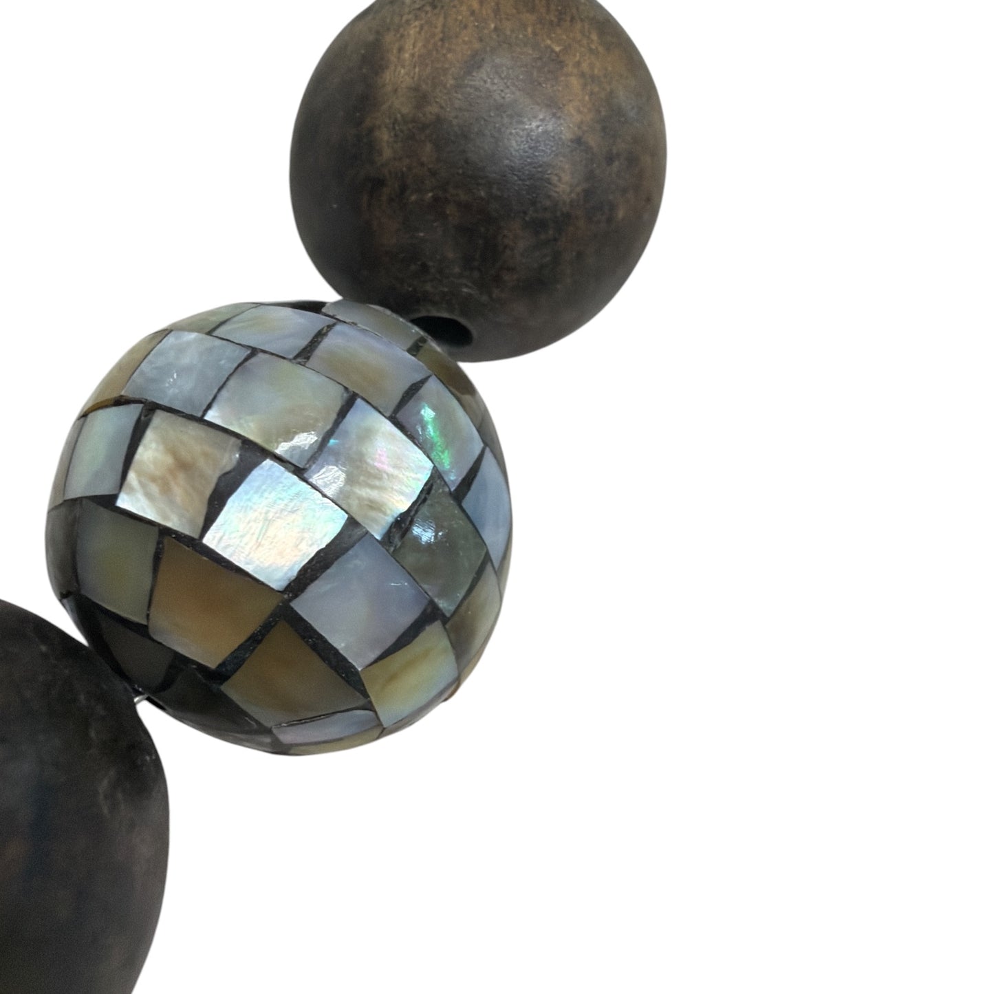 Vintage Wood + Lucite Necklace