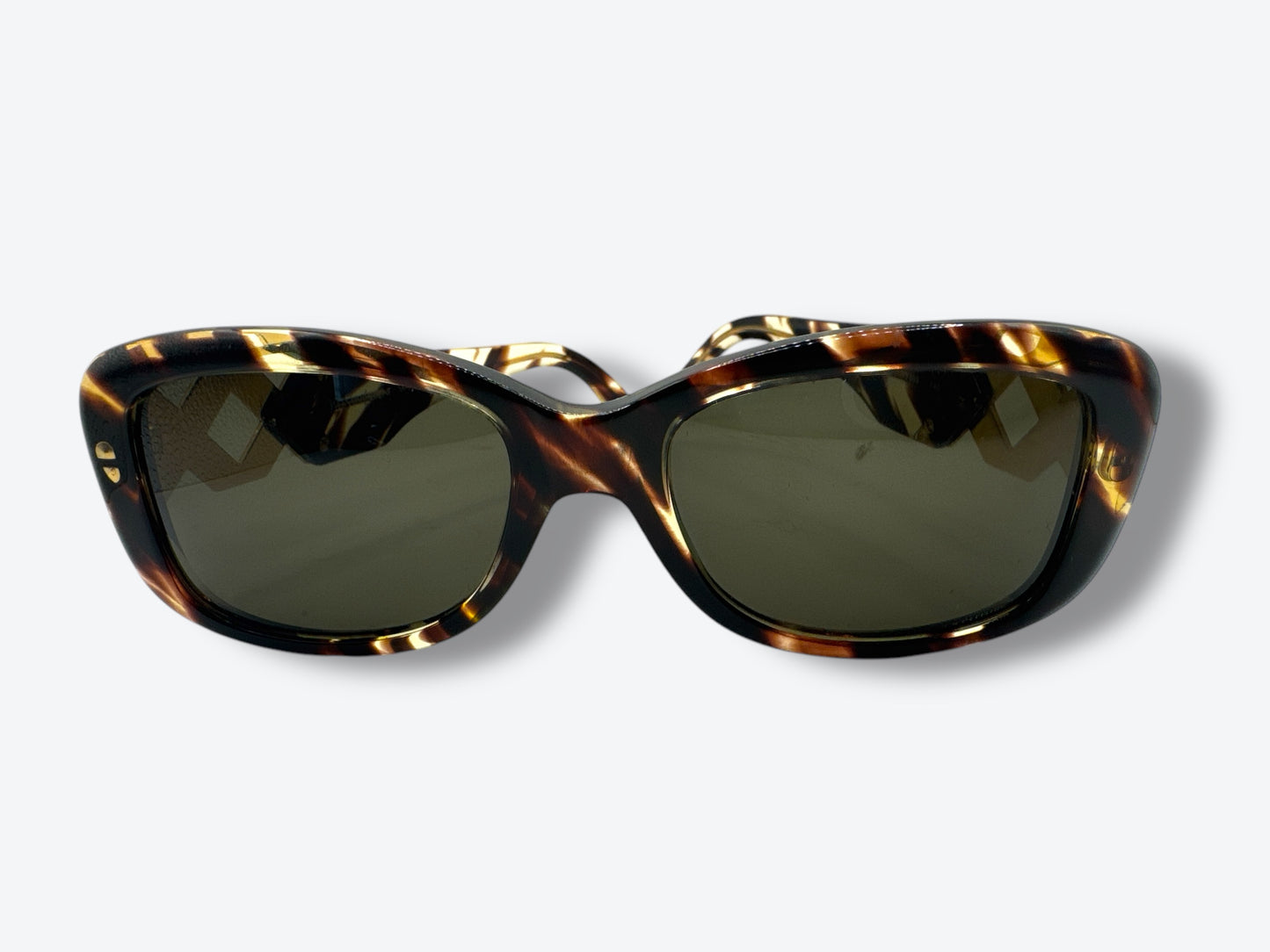 1980s Yves St Laurent Gold X Sunglasses (6541 Y689 140)