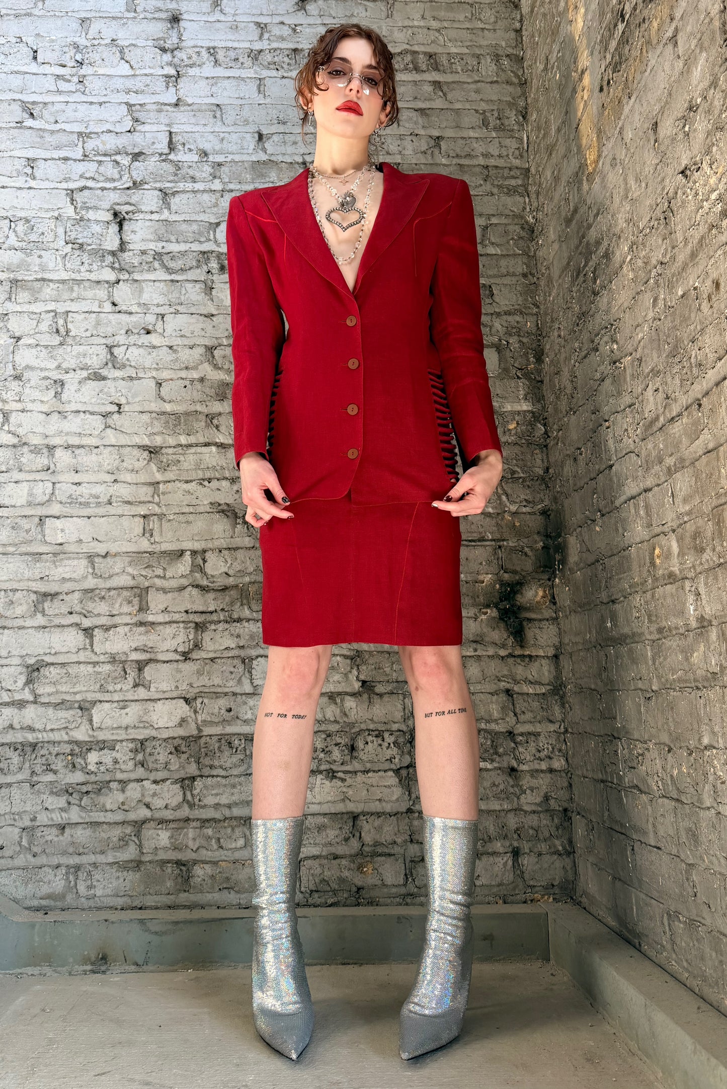 Y2K Montana Red Suit