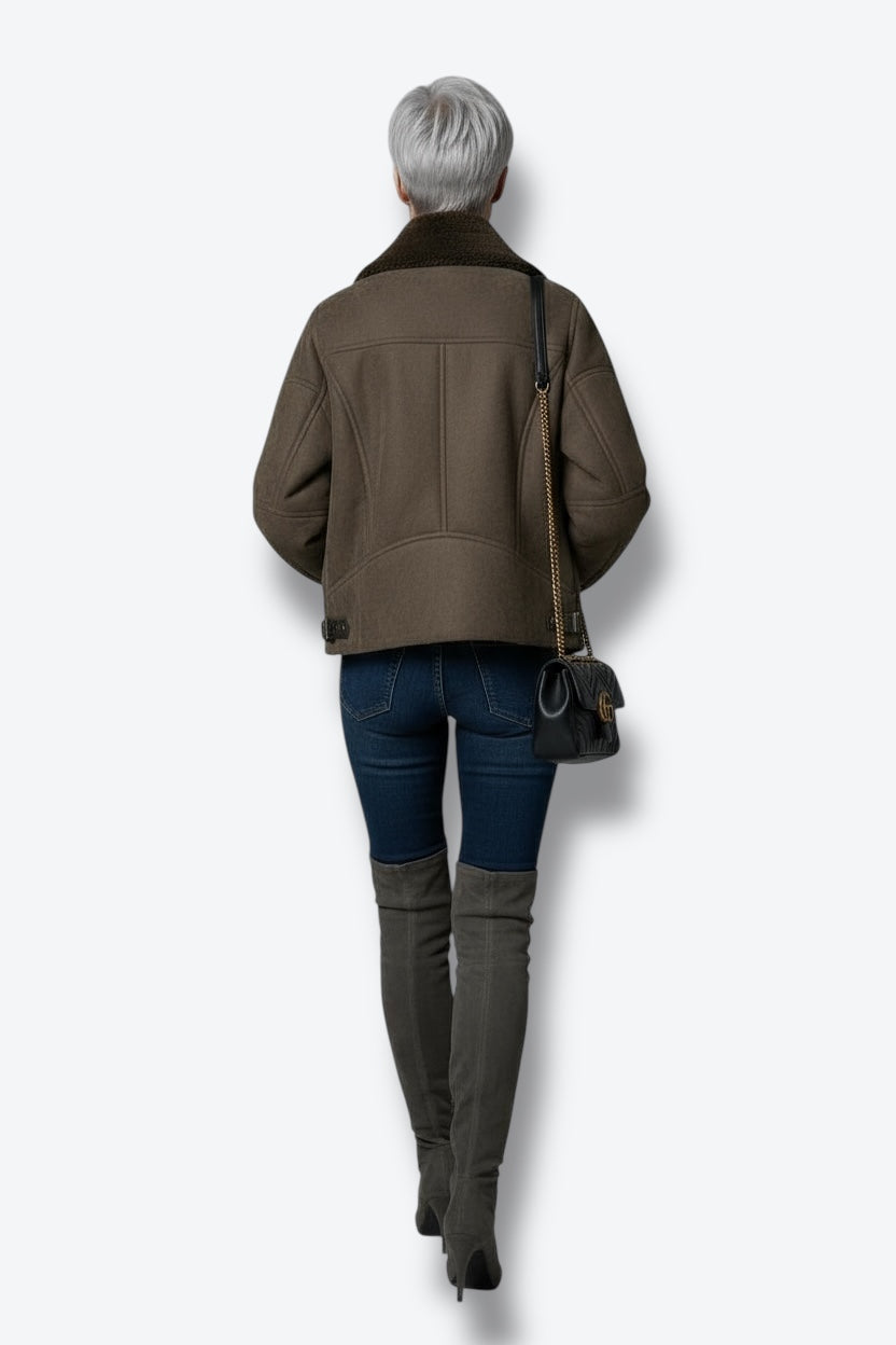 1980s Oversized Shearling Aviator