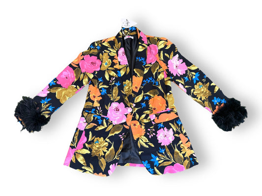 NWT Buddy Love Floral and Feather Blazer