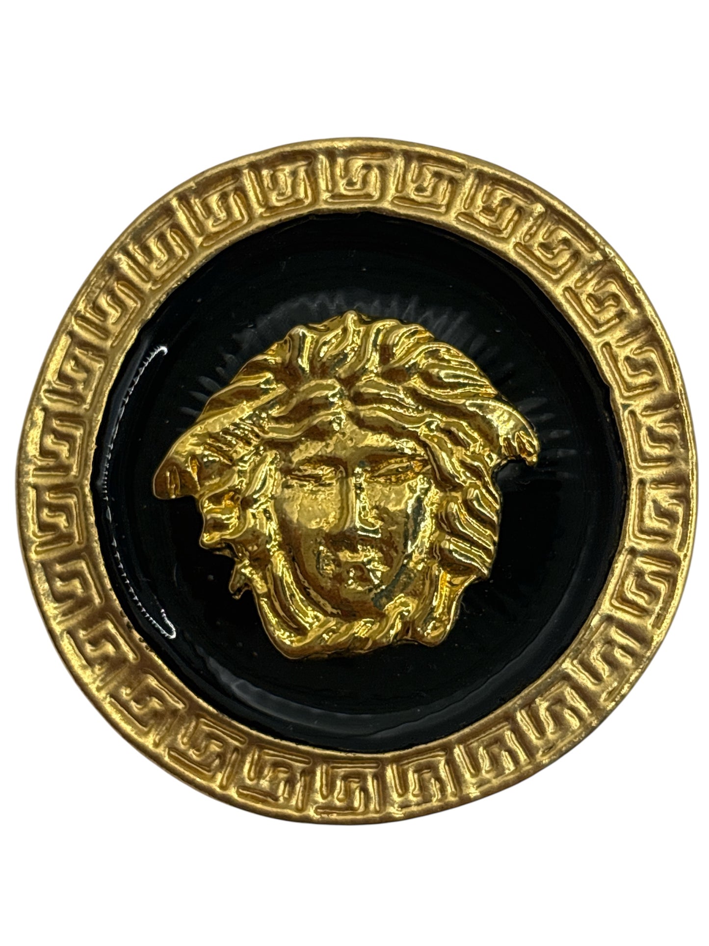 1980s Baroque Revival Medusa Head Clip Earrings (Clip)