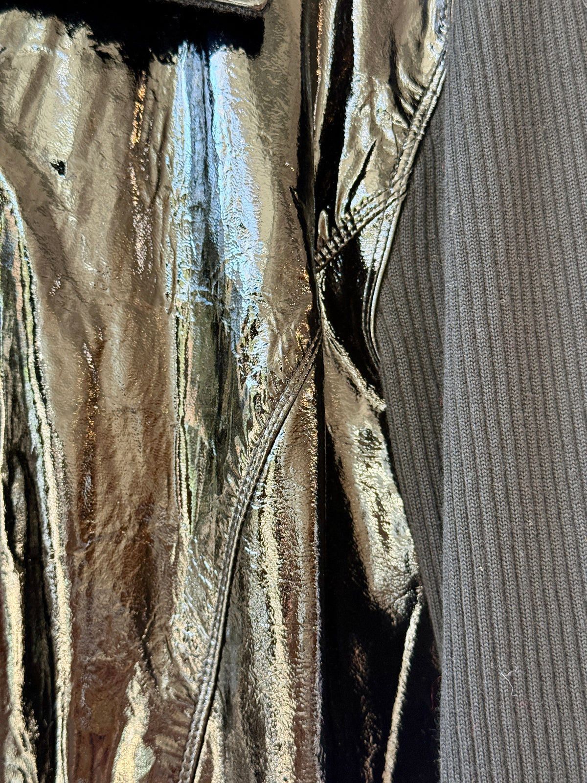 Y2K Emmanuel Ungaro Patent Leather Sweater