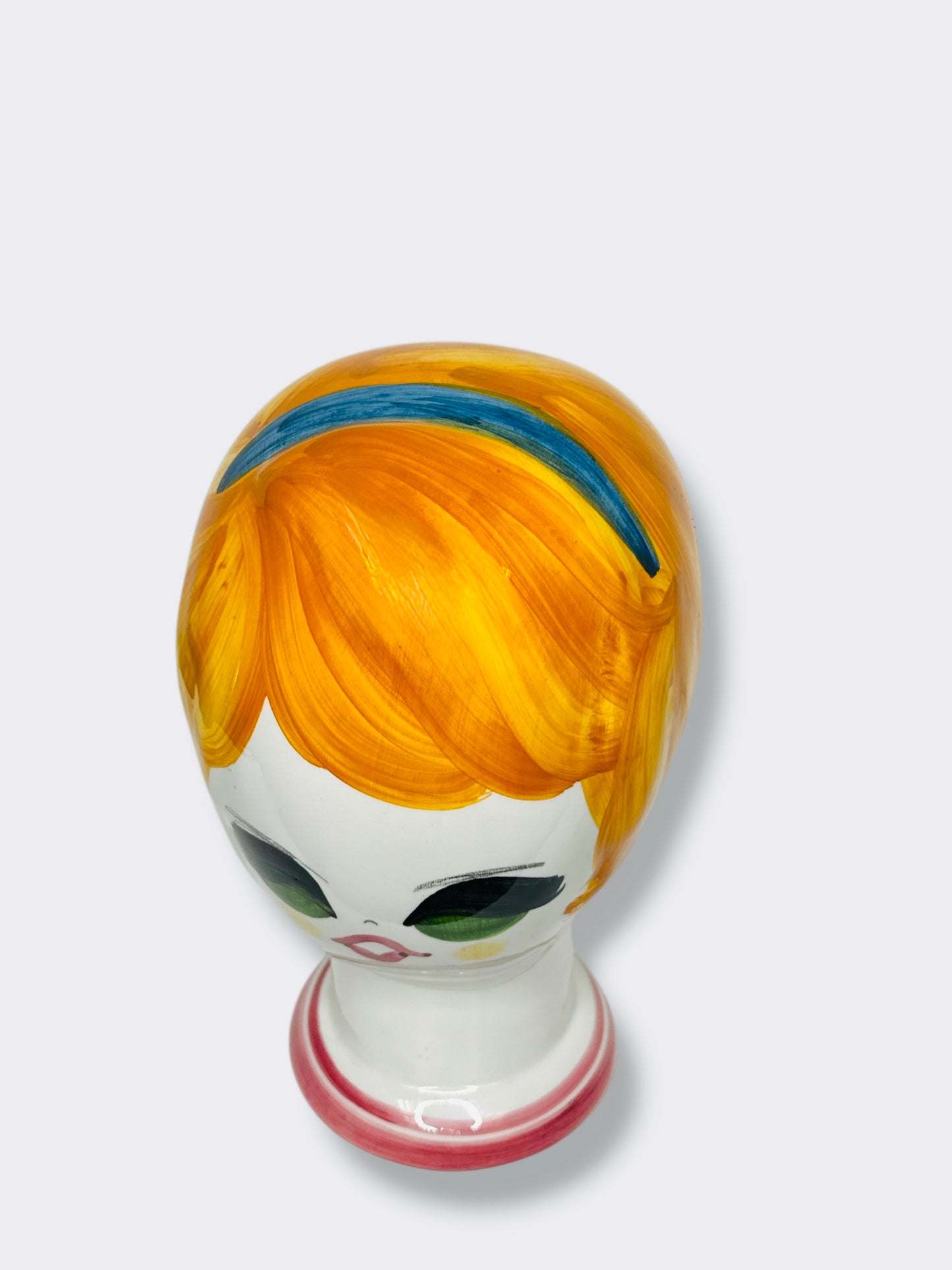 1960s/70s Signed Italian Ceramic Blonde Head