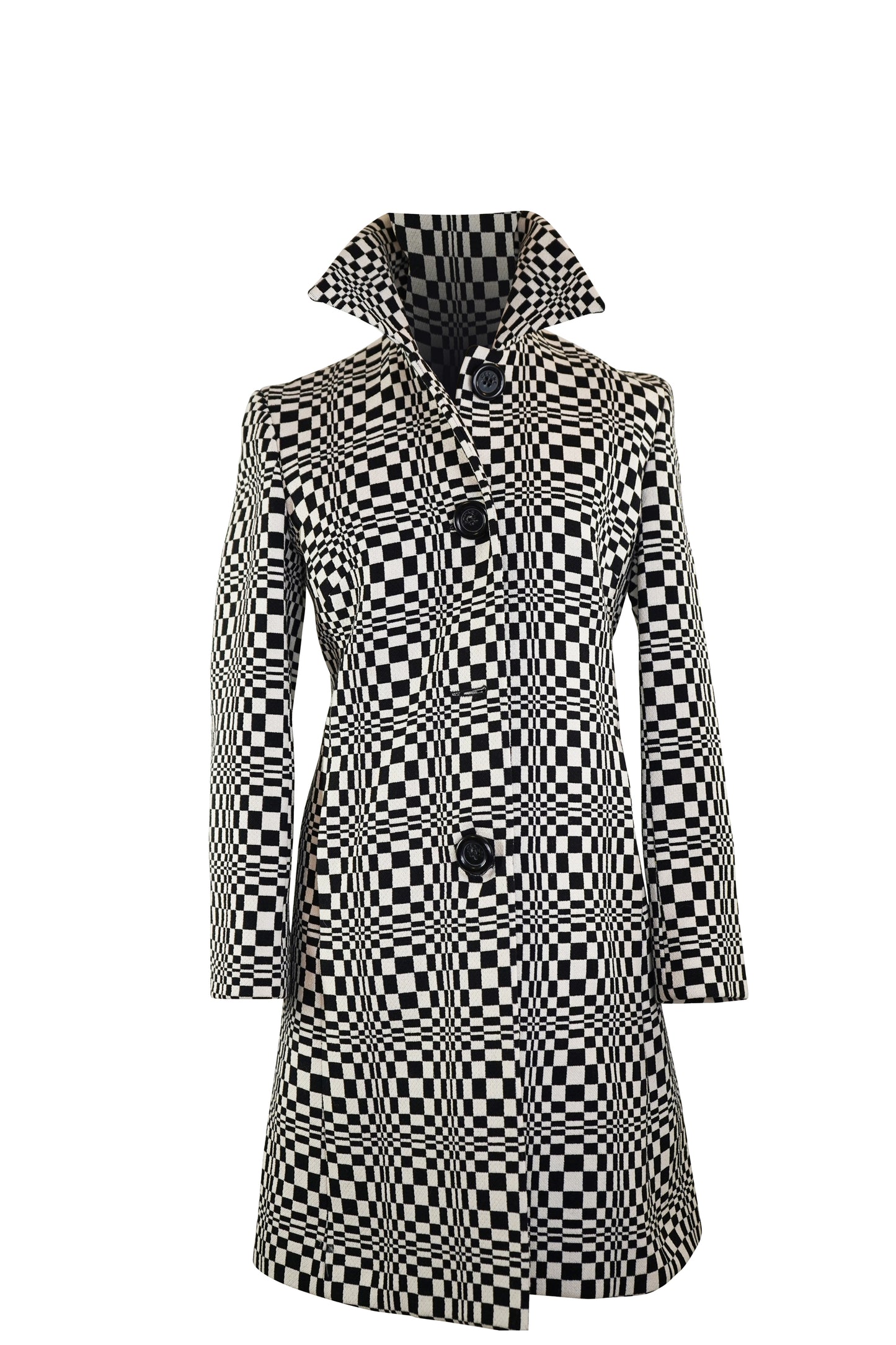 2000's Black and White Checked Celine