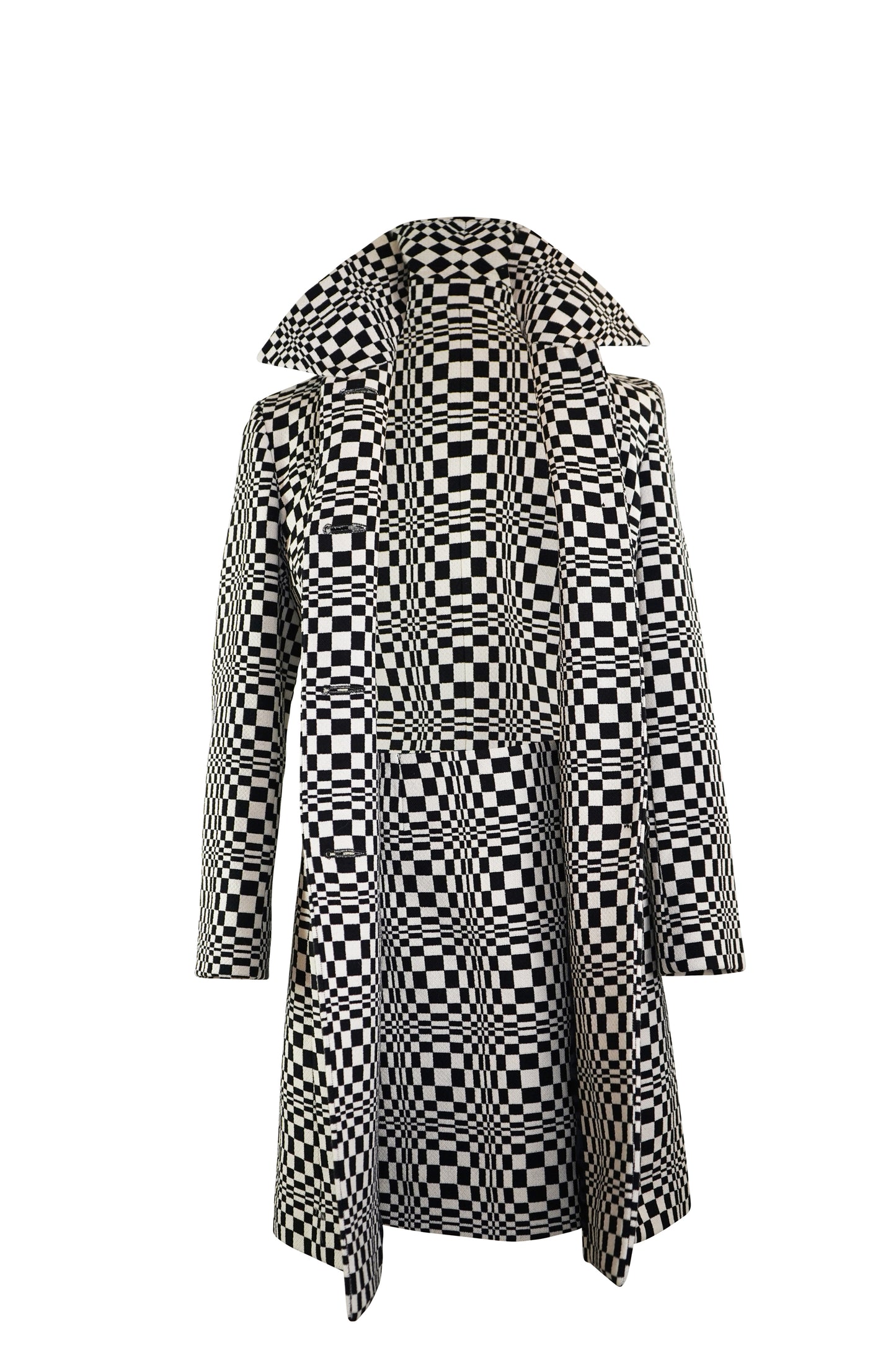 2000's Black and White Checked Celine